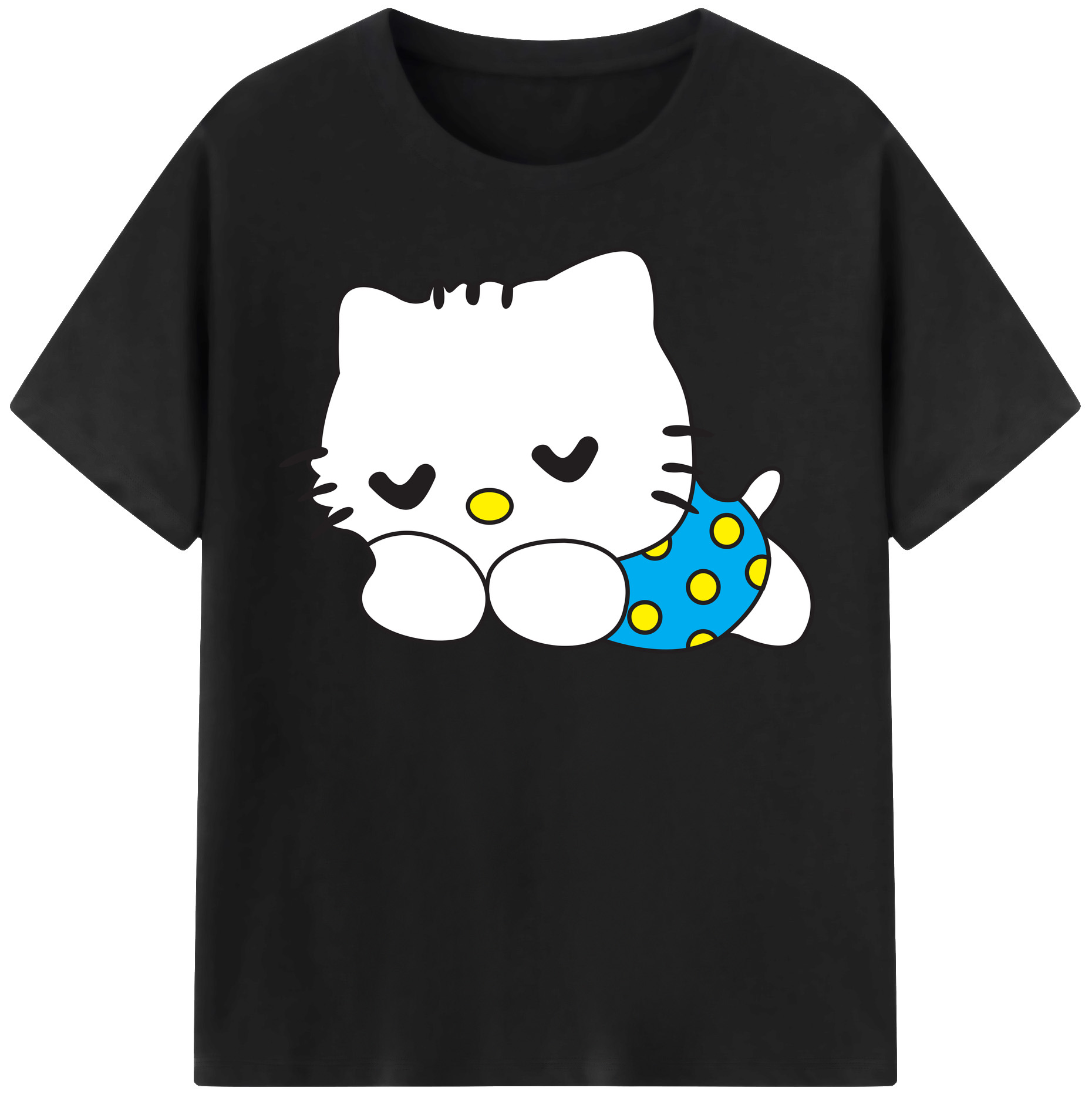（画像用） Hello Kitty ハローキティ 綿100％半袖Tシャツ（フロントプリント）