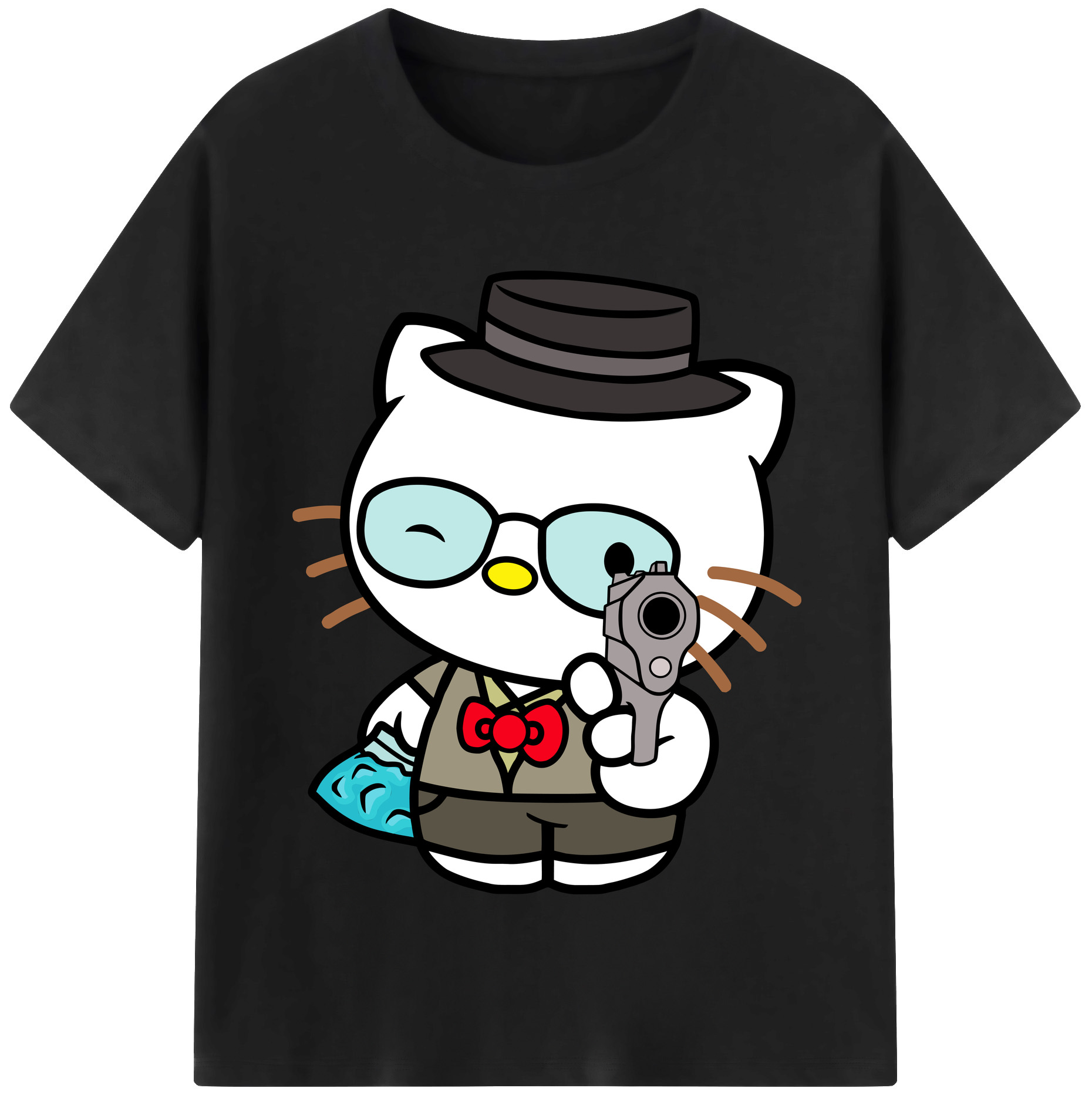 （画像用） Hello Kitty ハローキティ 綿100％半袖Tシャツ（フロントプリント）