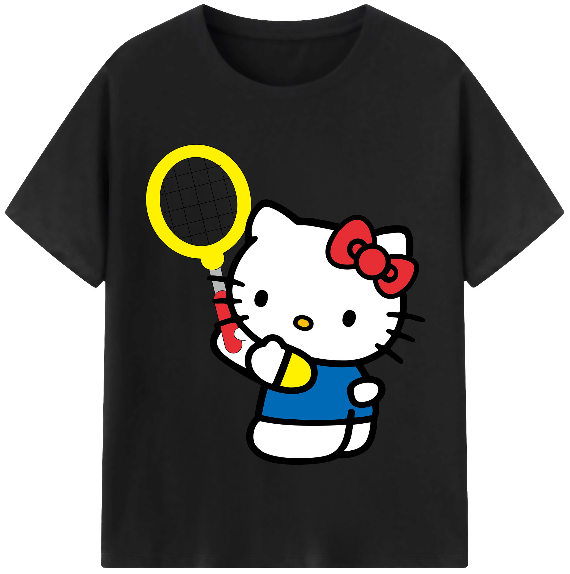 （画像用） Hello Kitty ハローキティ 綿100％半袖Tシャツ（フロントプリント）