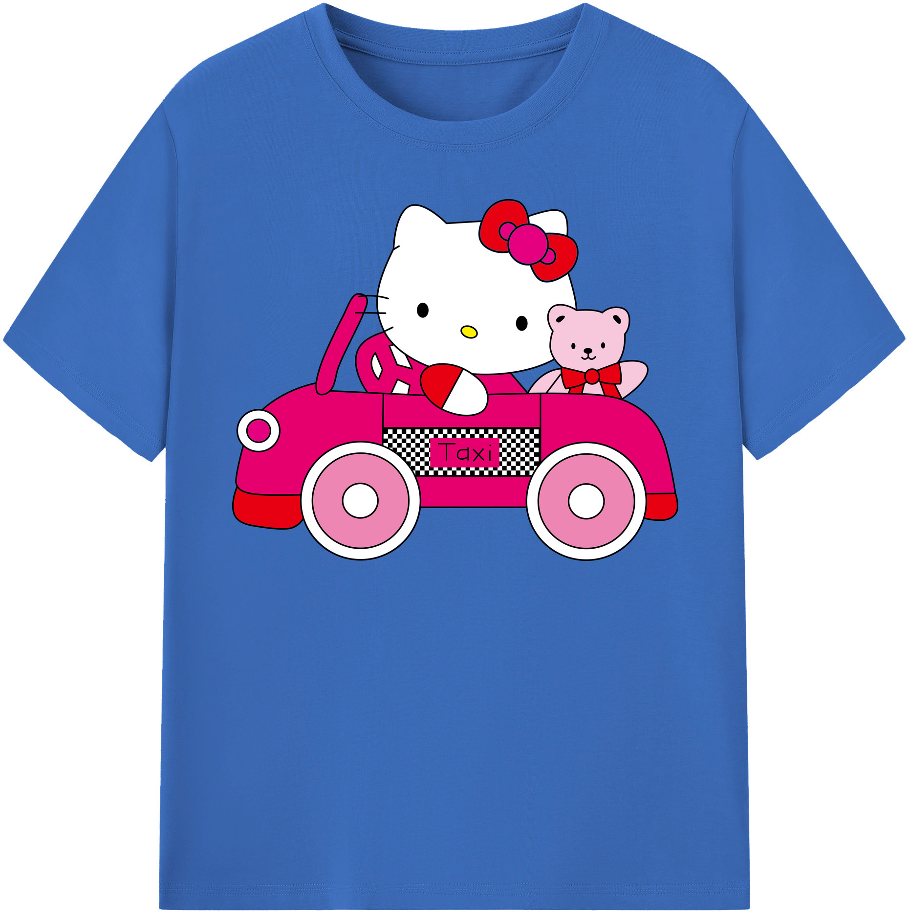 （画像用） Hello Kitty ハローキティ 綿100％半袖Tシャツ（フロントプリント）
