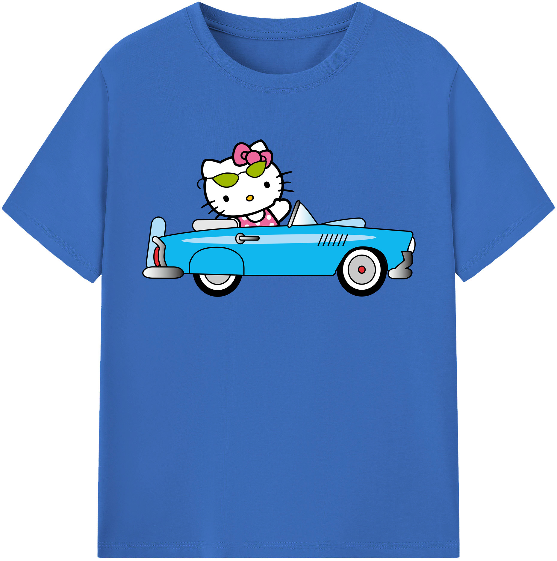 （画像用） Hello Kitty ハローキティ 綿100％半袖Tシャツ（フロントプリント）