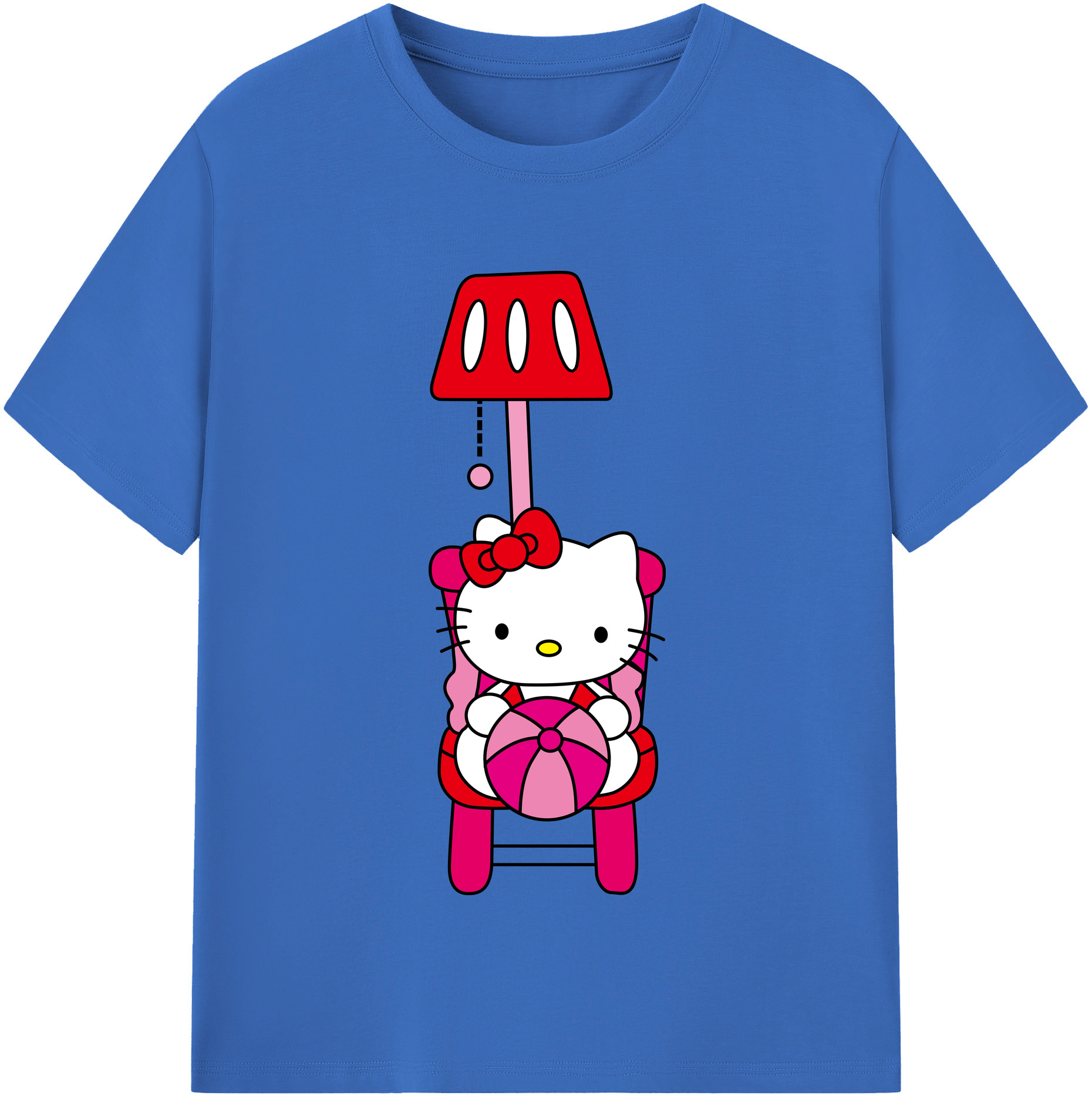 （画像用） Hello Kitty ハローキティ 綿100％半袖Tシャツ（フロントプリント）