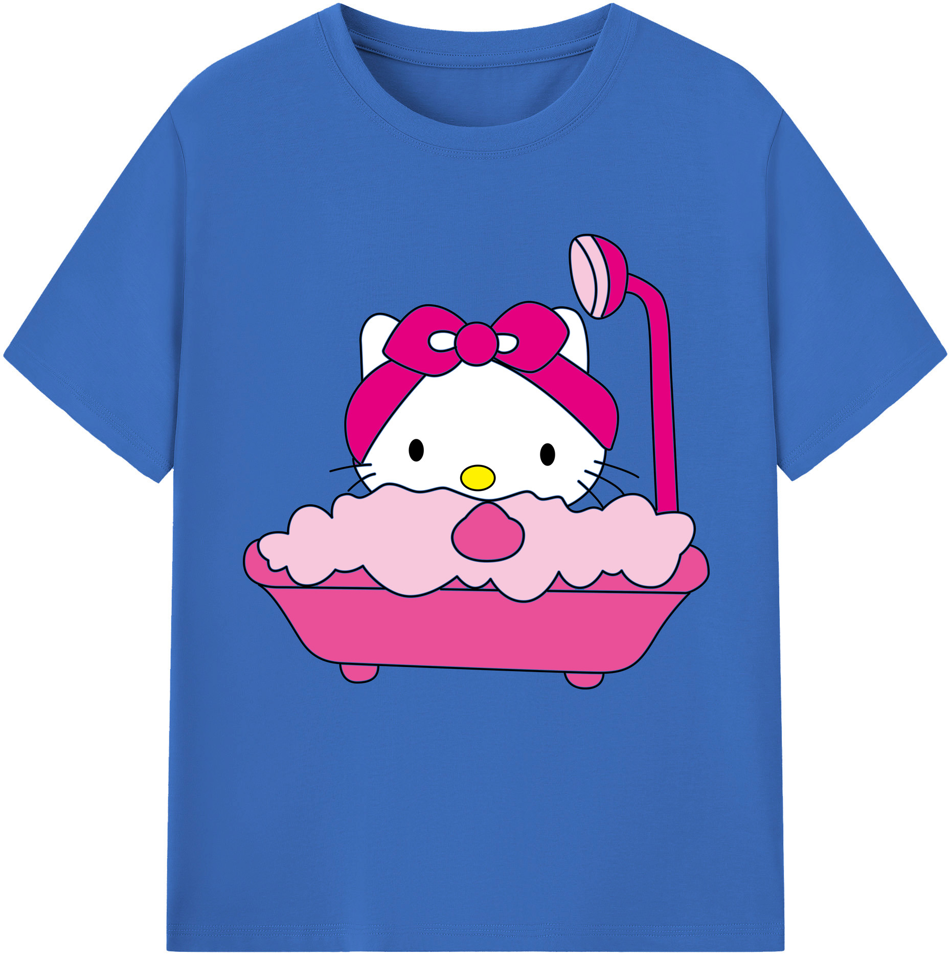（画像用） Hello Kitty ハローキティ 綿100％半袖Tシャツ（フロントプリント）
