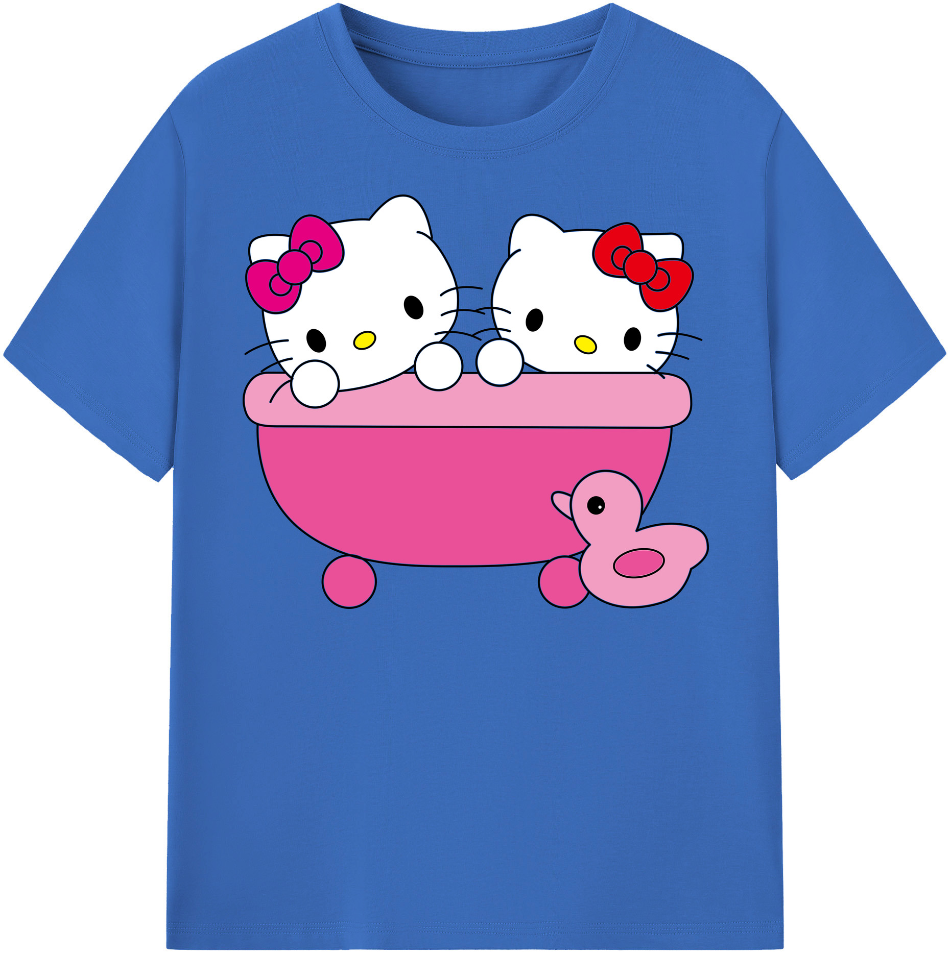 （画像用） Hello Kitty ハローキティ 綿100％半袖Tシャツ（フロントプリント）