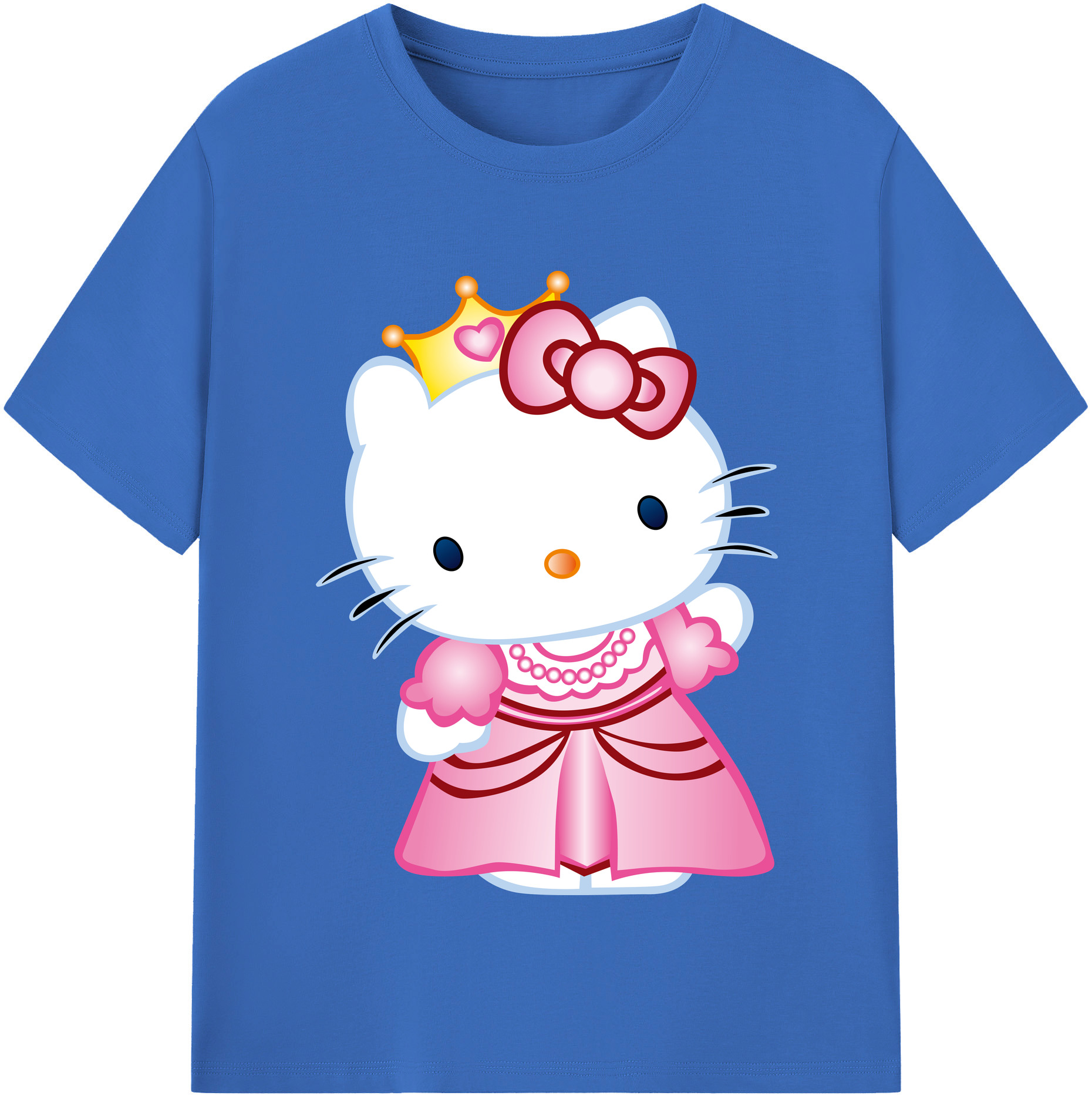 （画像用） Hello Kitty ハローキティ 綿100％半袖Tシャツ（フロントプリント）