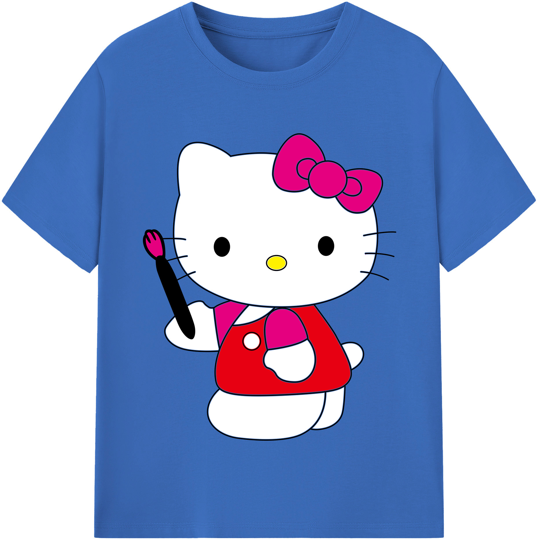（画像用） Hello Kitty ハローキティ 綿100％半袖Tシャツ（フロントプリント）