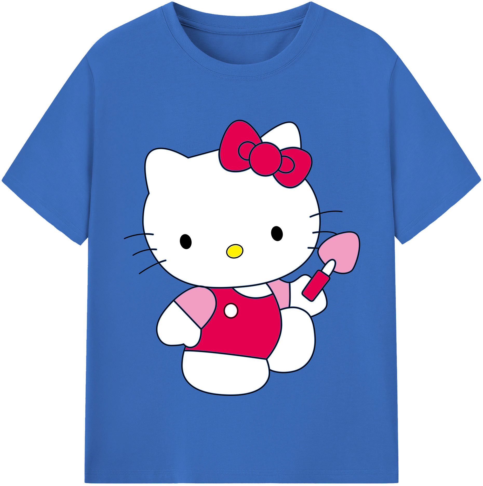 （画像用） Hello Kitty ハローキティ 綿100％半袖Tシャツ（フロントプリント）