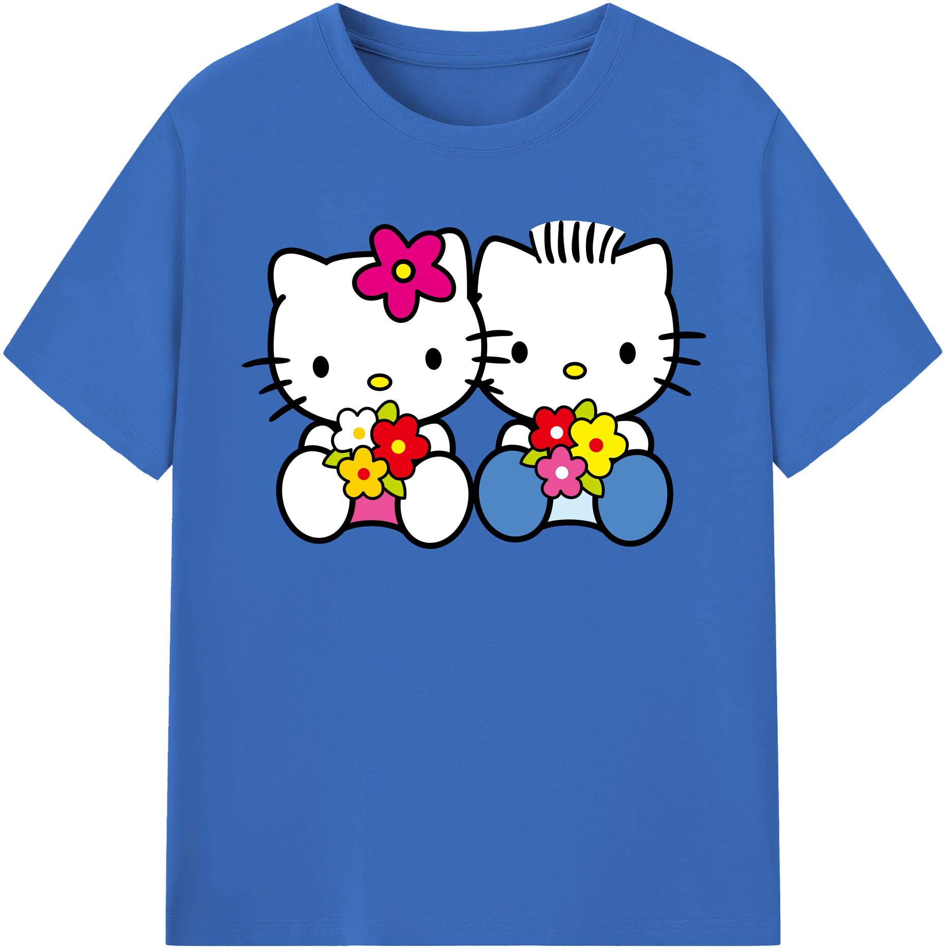 （画像用） Hello Kitty ハローキティ 綿100％半袖Tシャツ（フロントプリント）