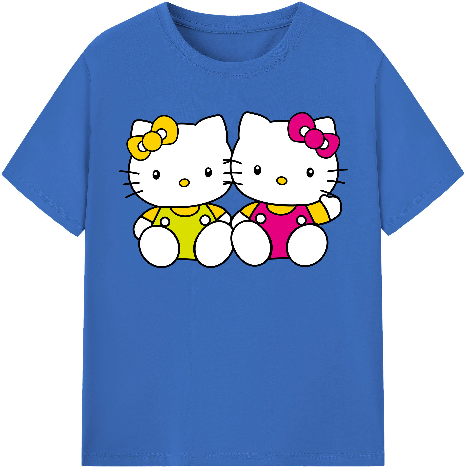 （画像用） Hello Kitty ハローキティ 綿100％半袖Tシャツ（フロントプリント）