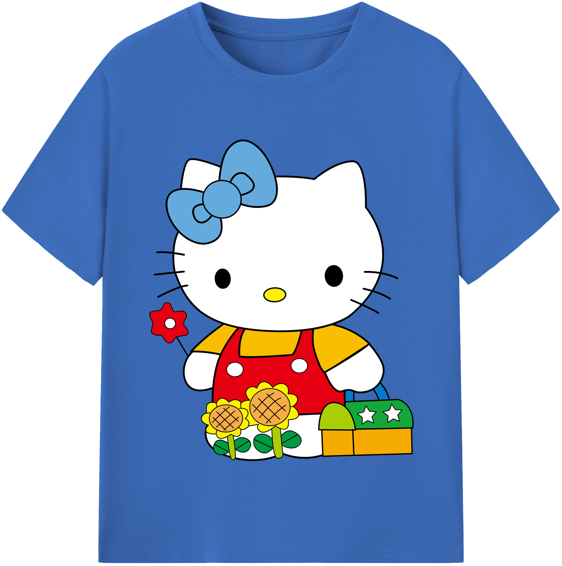 （画像用） Hello Kitty ハローキティ 綿100％半袖Tシャツ（フロントプリント）