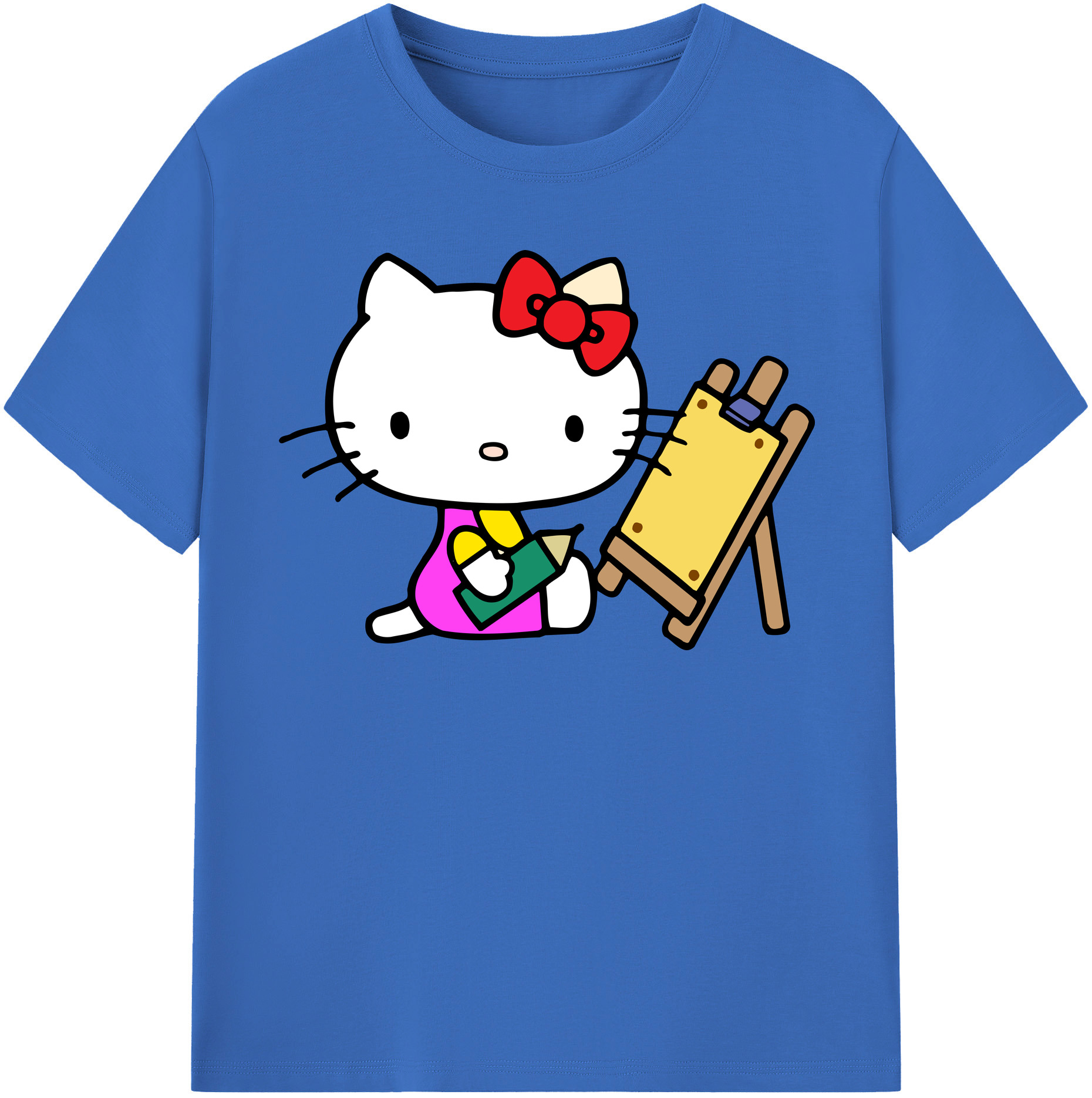（画像用） Hello Kitty ハローキティ 綿100％半袖Tシャツ（フロントプリント）