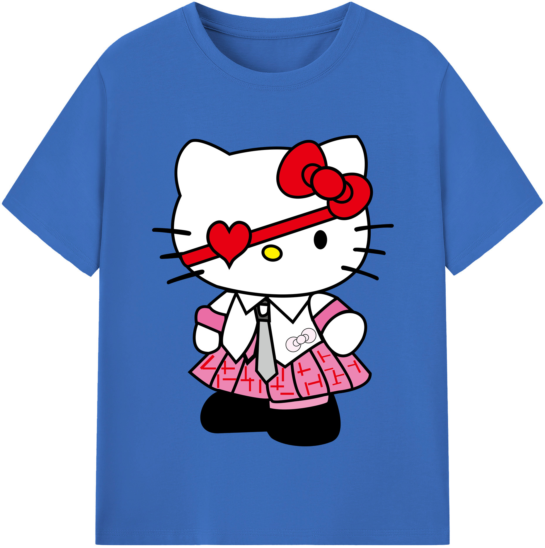 （画像用） Hello Kitty ハローキティ 綿100％半袖Tシャツ（フロントプリント）