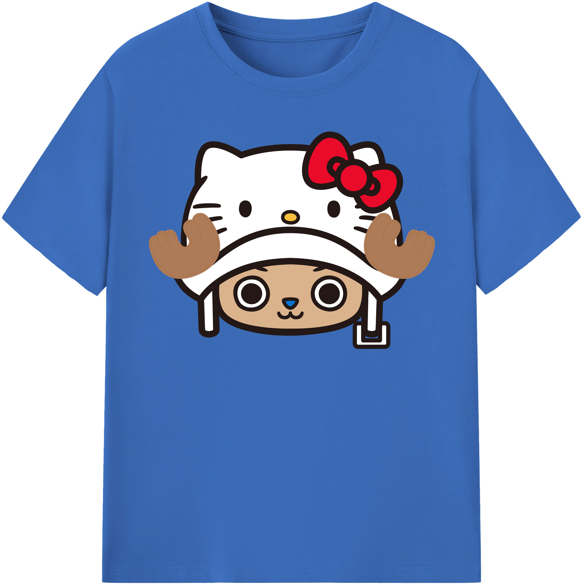 （画像用） Hello Kitty ハローキティ 綿100％半袖Tシャツ（フロントプリント）