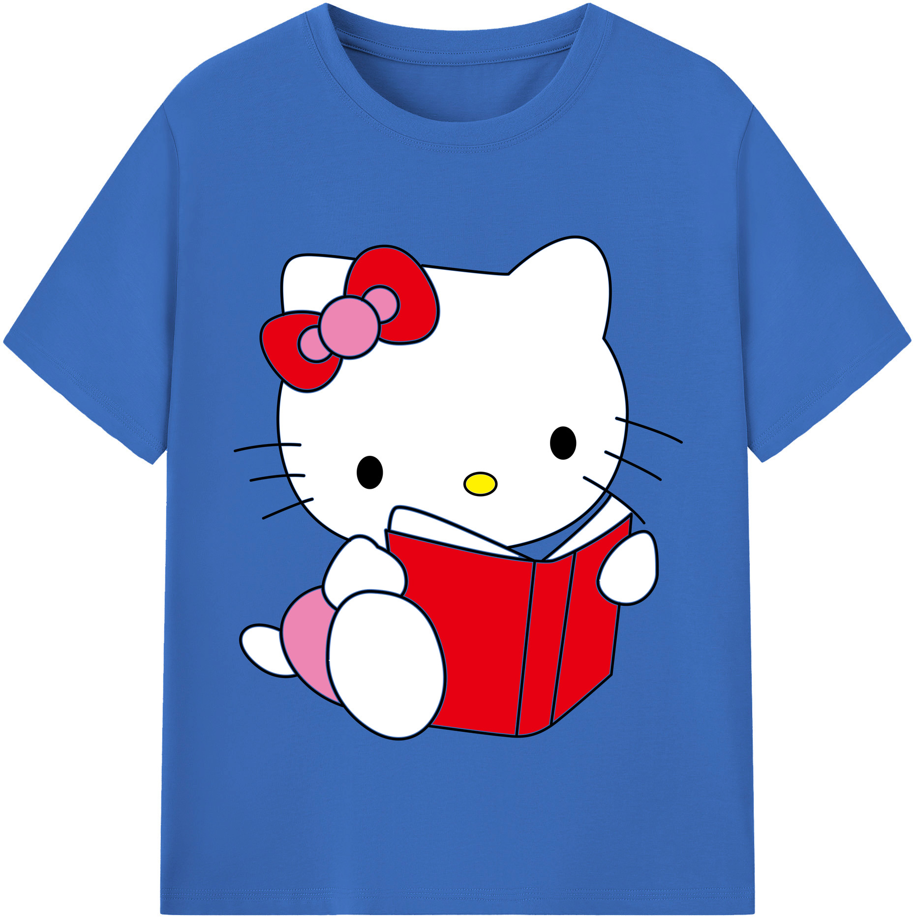 （画像用） Hello Kitty ハローキティ 綿100％半袖Tシャツ（フロントプリント）