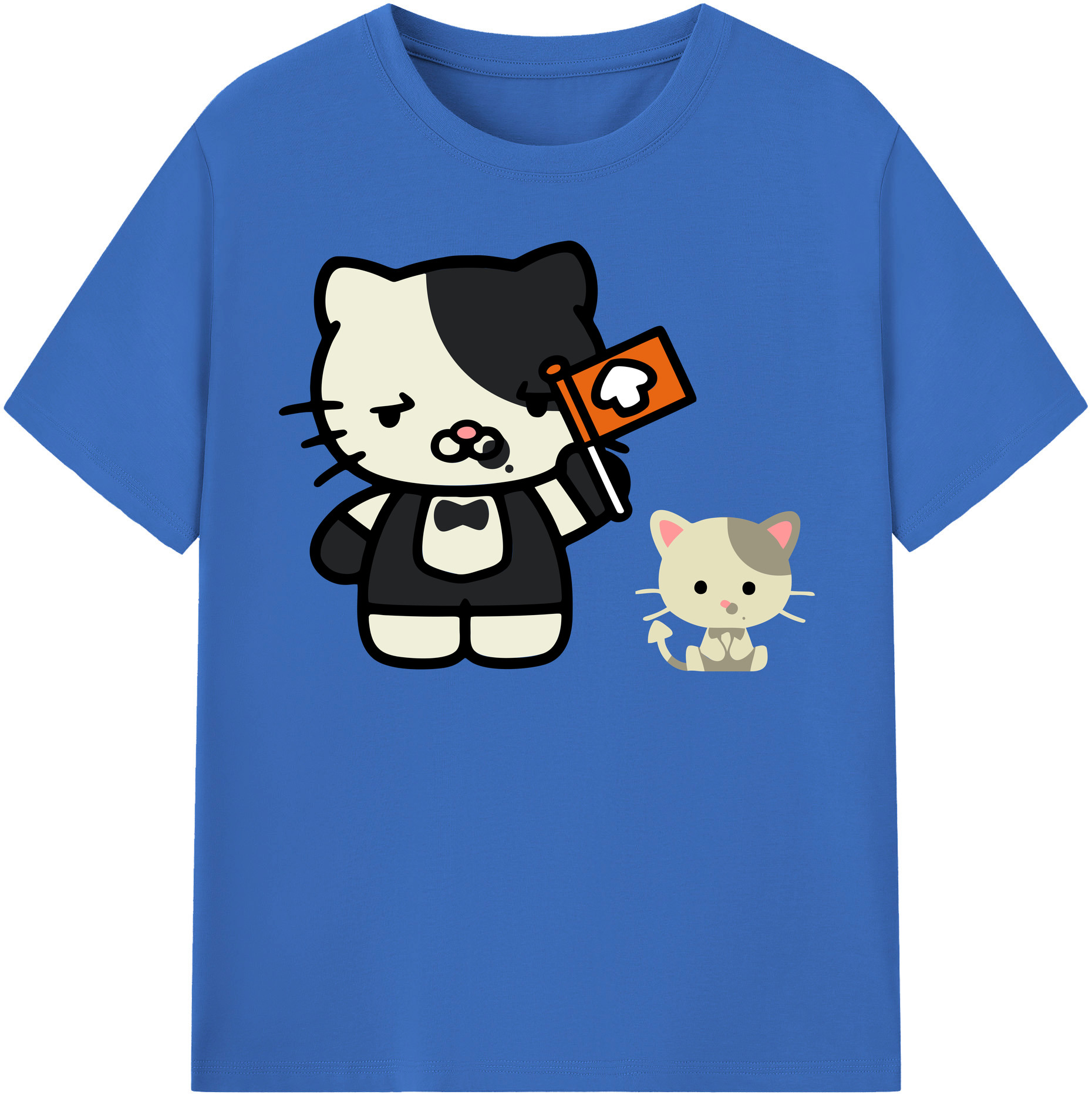 （画像用） Hello Kitty ハローキティ 綿100％半袖Tシャツ（フロントプリント）