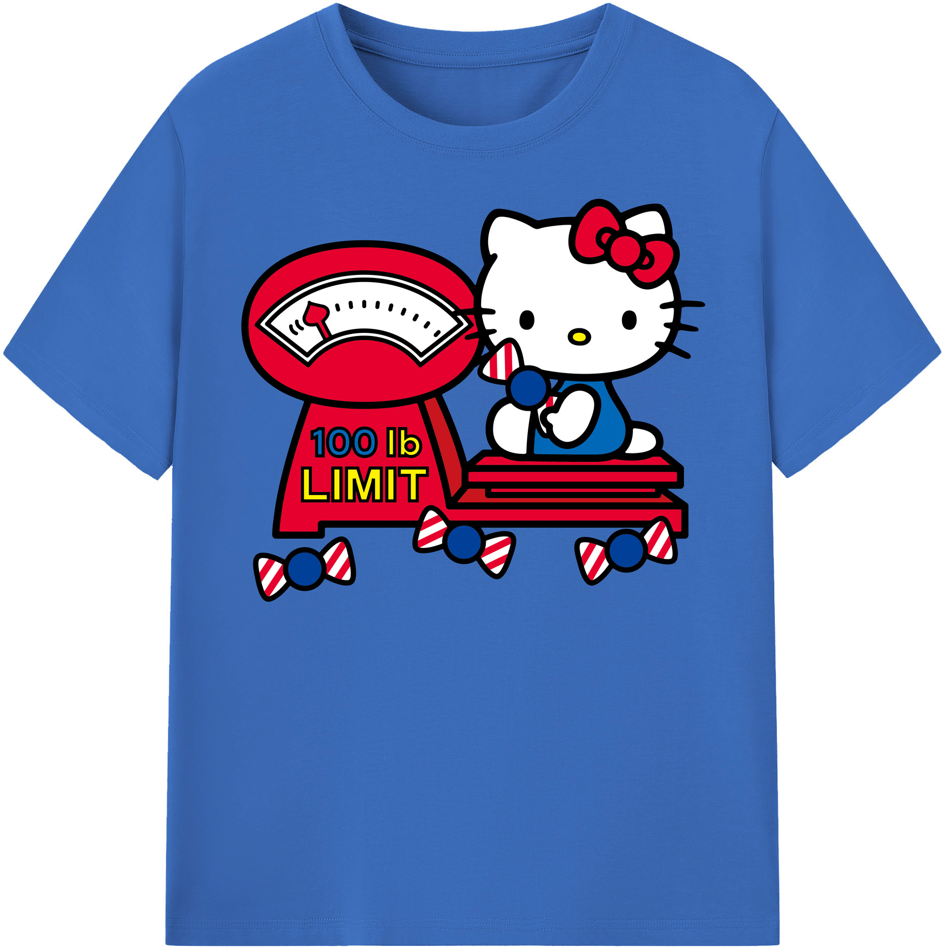 （画像用） Hello Kitty ハローキティ 綿100％半袖Tシャツ（フロントプリント）