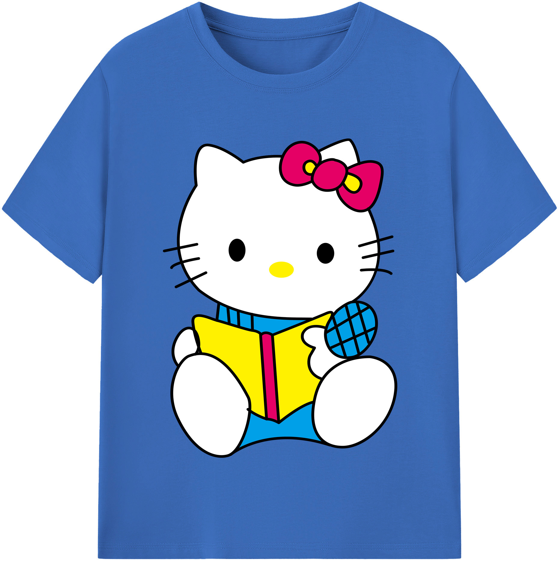 （画像用） Hello Kitty ハローキティ 綿100％半袖Tシャツ（フロントプリント）