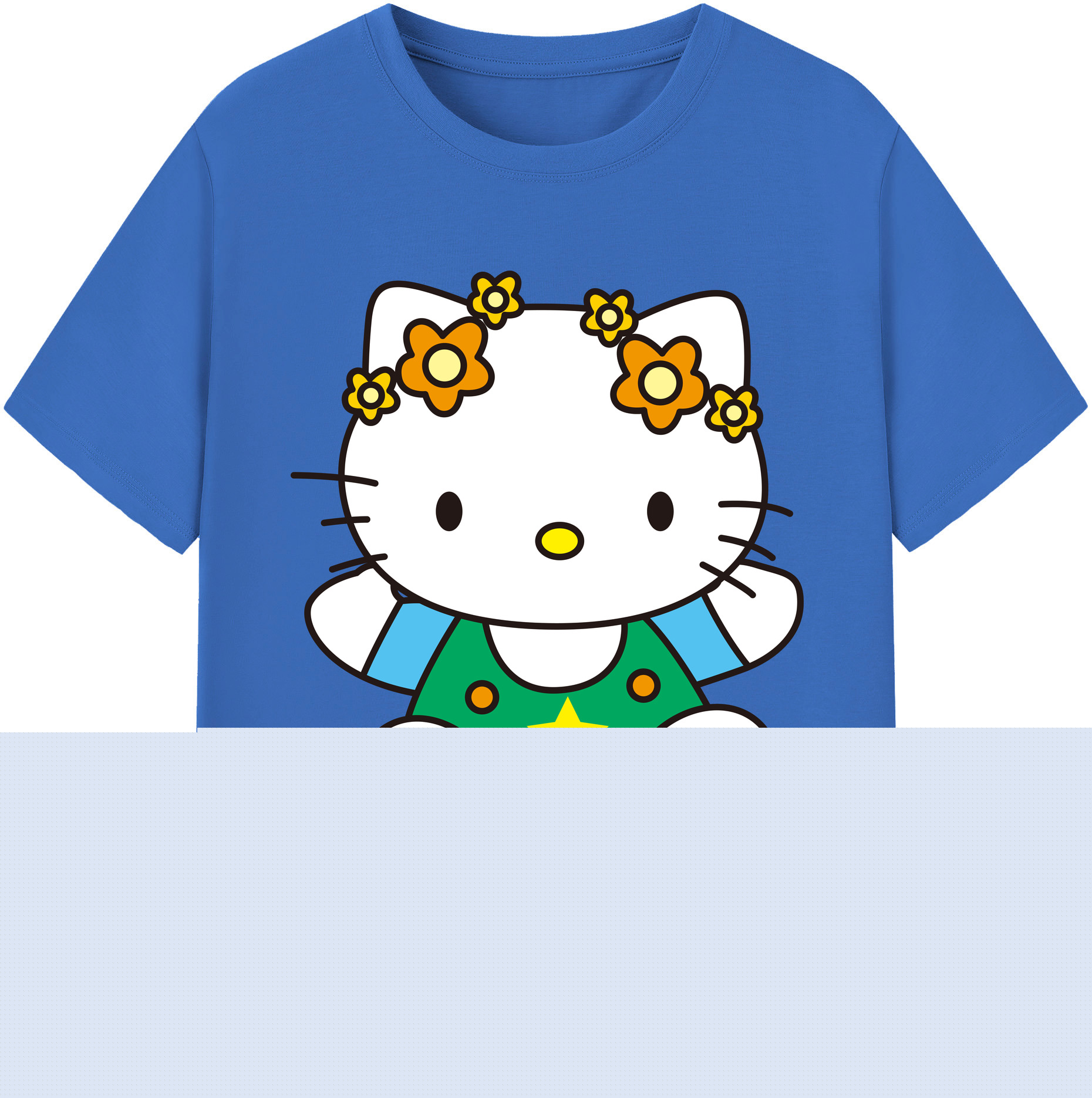 （画像用） Hello Kitty ハローキティ 綿100％半袖Tシャツ（フロントプリント）