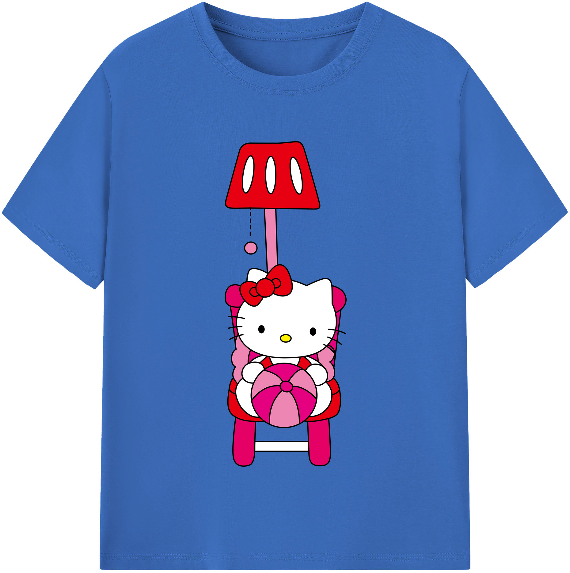 （画像用） Hello Kitty ハローキティ 綿100％半袖Tシャツ（フロントプリント）