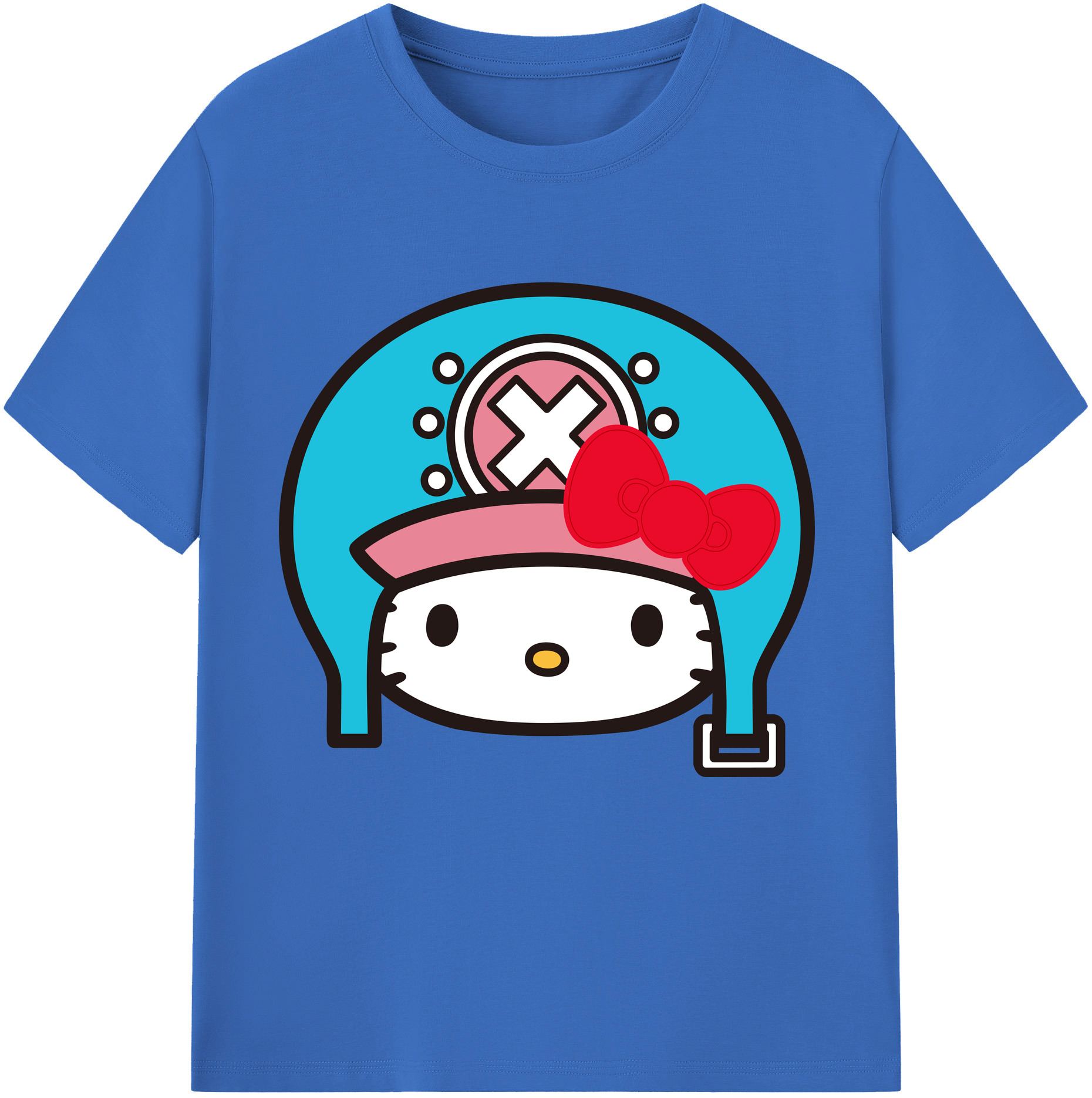 （画像用） Hello Kitty ハローキティ 綿100％半袖Tシャツ（フロントプリント）