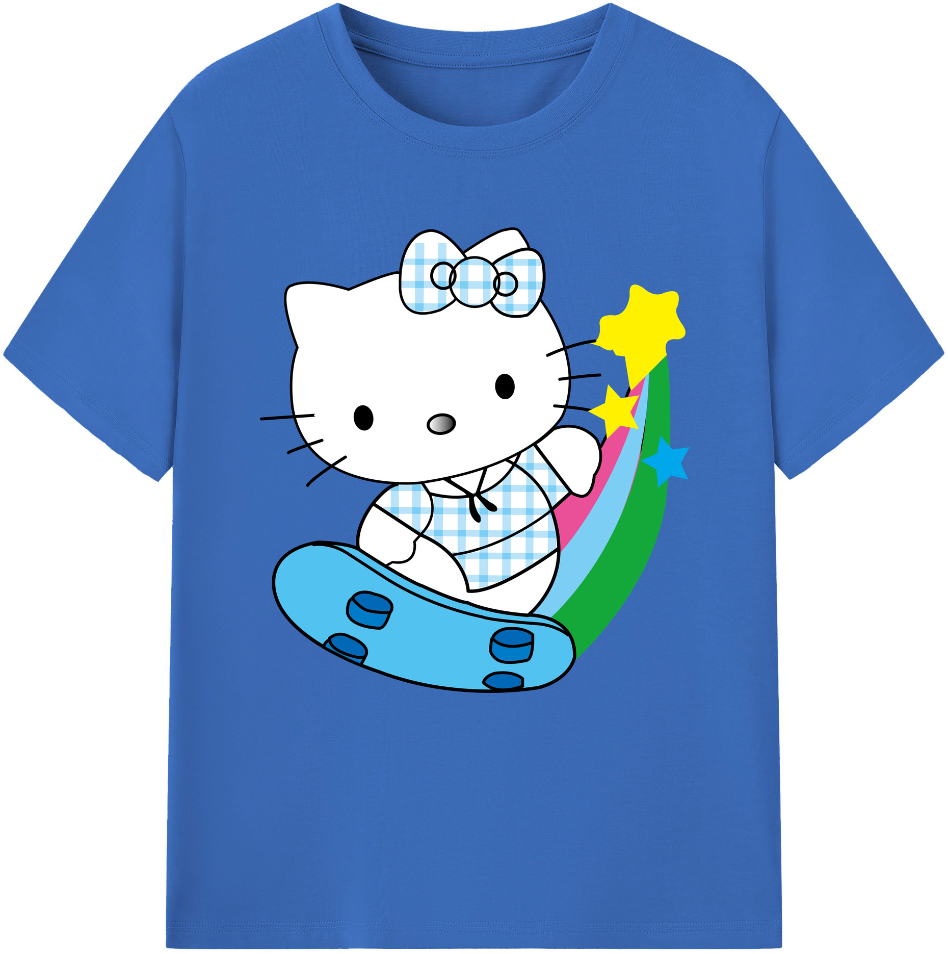（画像用） Hello Kitty ハローキティ 綿100％半袖Tシャツ（フロントプリント）