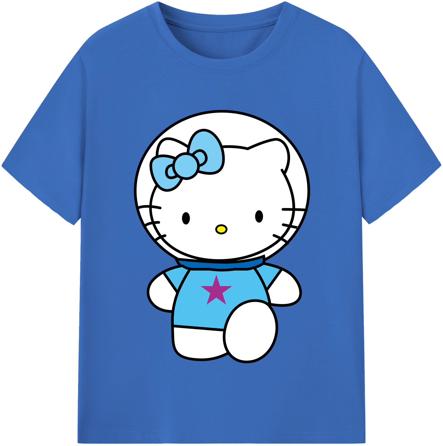 （画像用） Hello Kitty ハローキティ 綿100％半袖Tシャツ（フロントプリント）