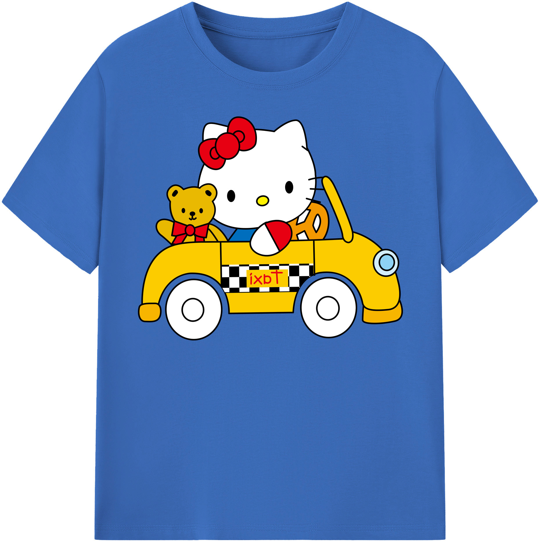 （画像用） Hello Kitty ハローキティ 綿100％半袖Tシャツ（フロントプリント）