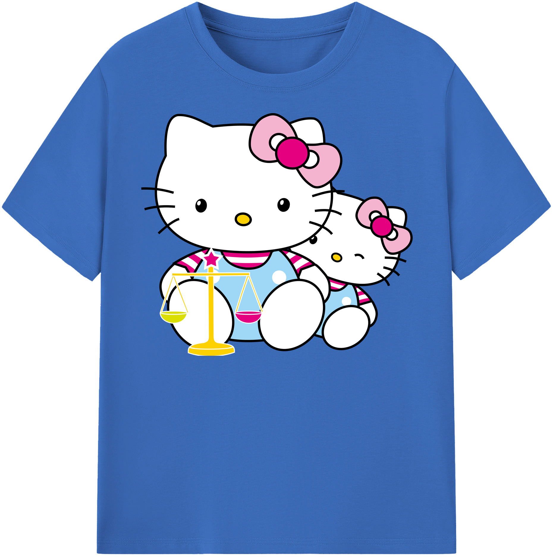 （画像用） Hello Kitty ハローキティ 綿100％半袖Tシャツ（フロントプリント）