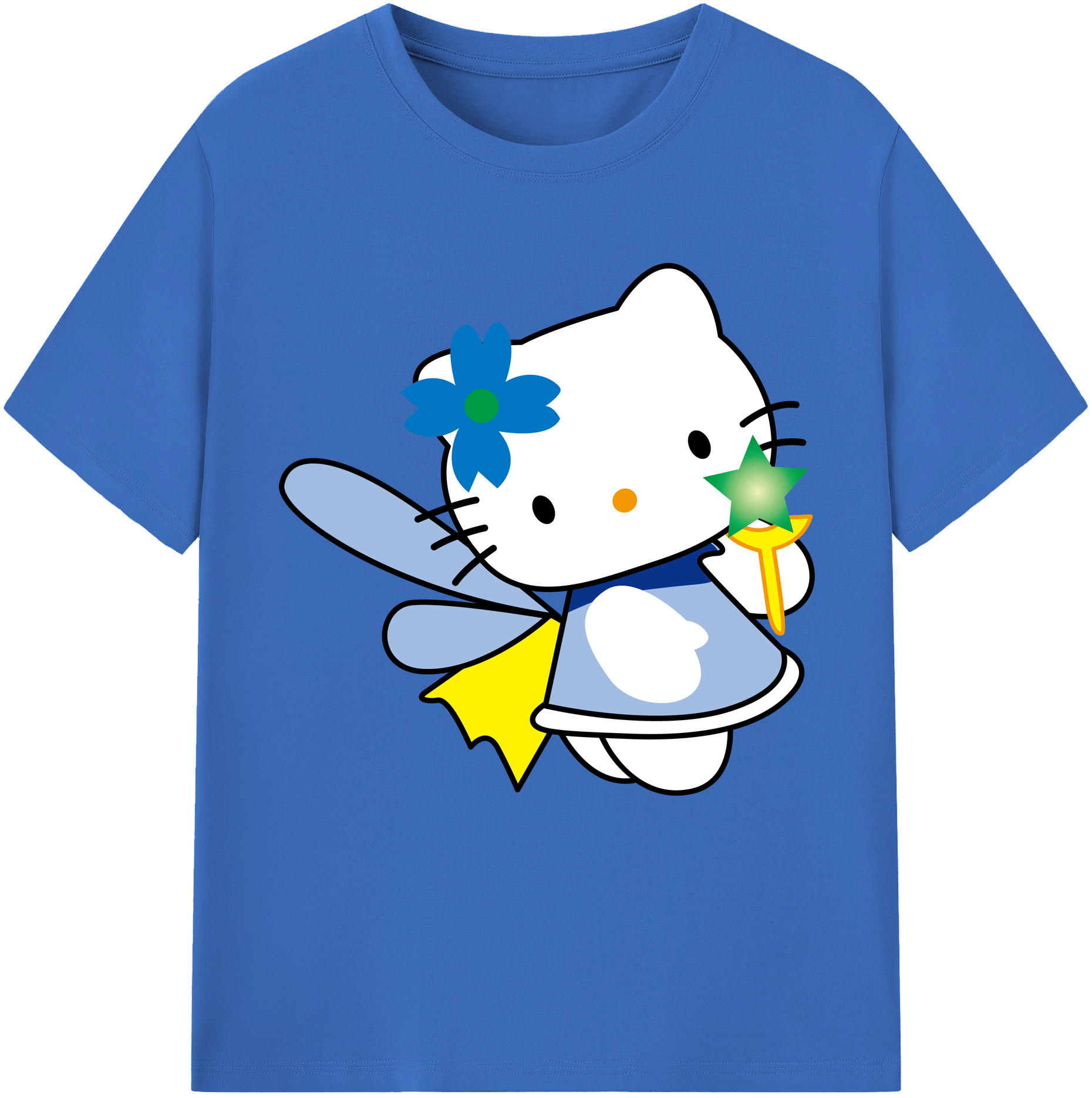 （画像用） Hello Kitty ハローキティ 綿100％半袖Tシャツ（フロントプリント）