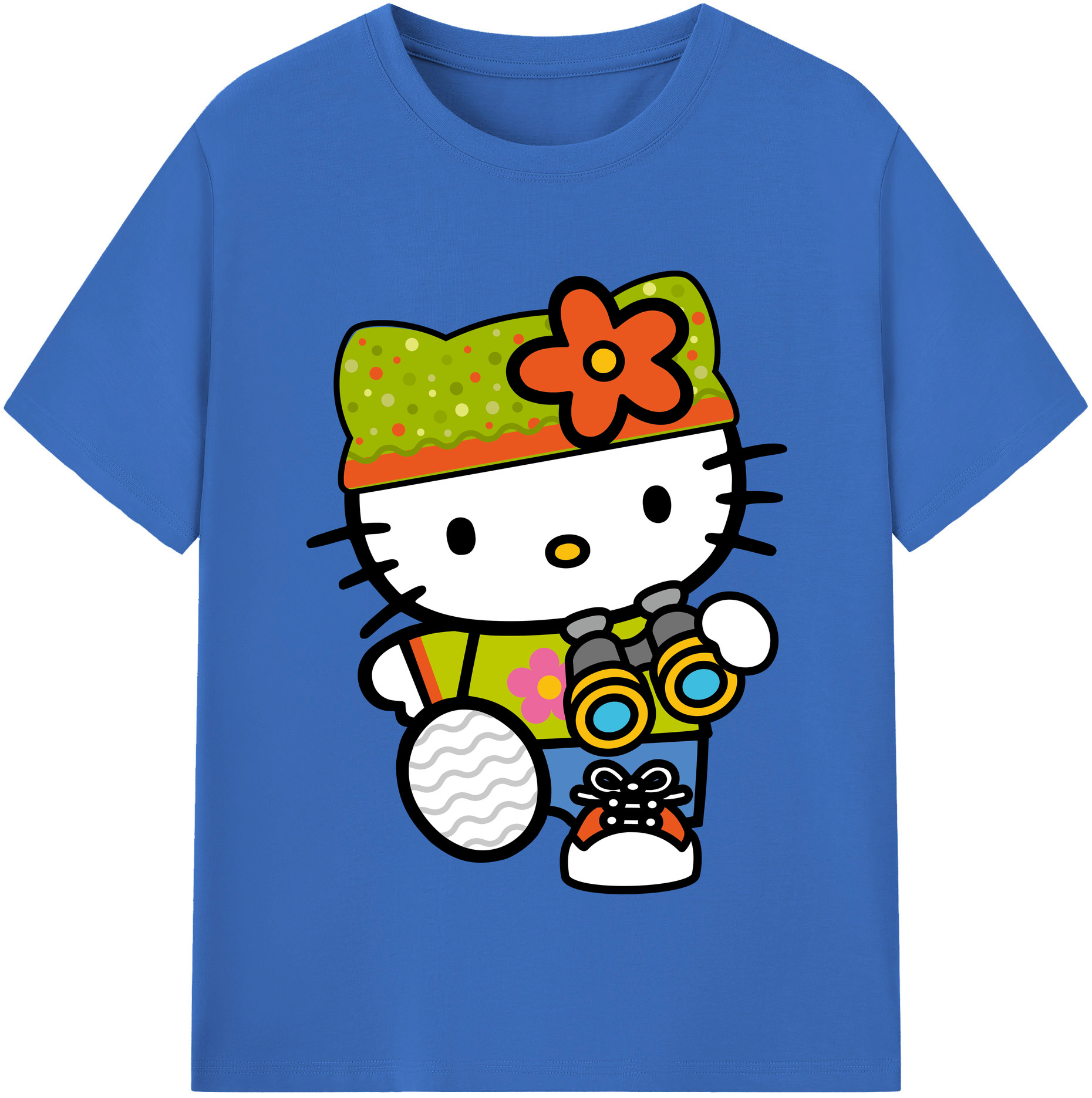 （画像用） Hello Kitty ハローキティ 綿100％半袖Tシャツ（フロントプリント）