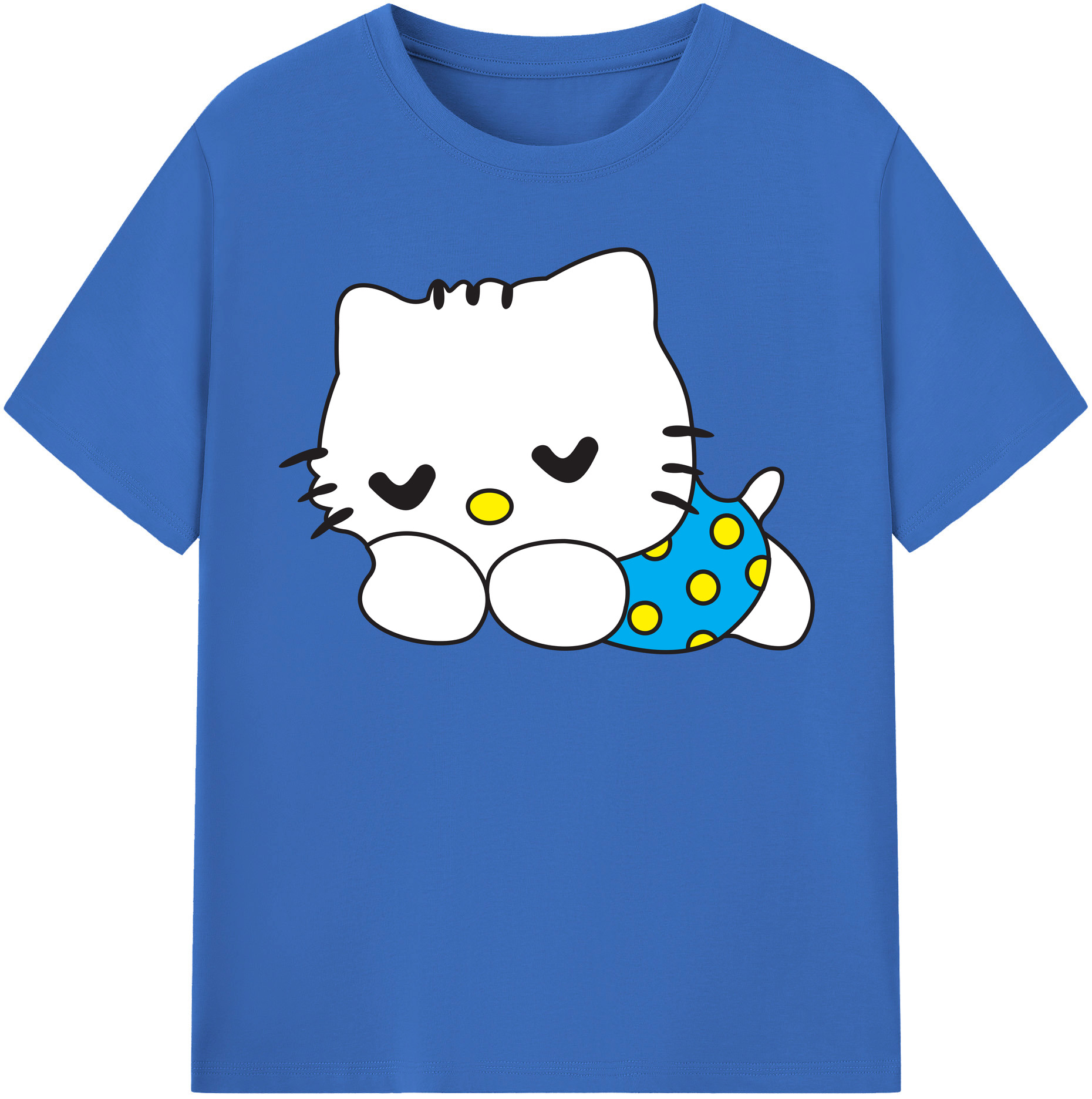 （画像用） Hello Kitty ハローキティ 綿100％半袖Tシャツ（フロントプリント）