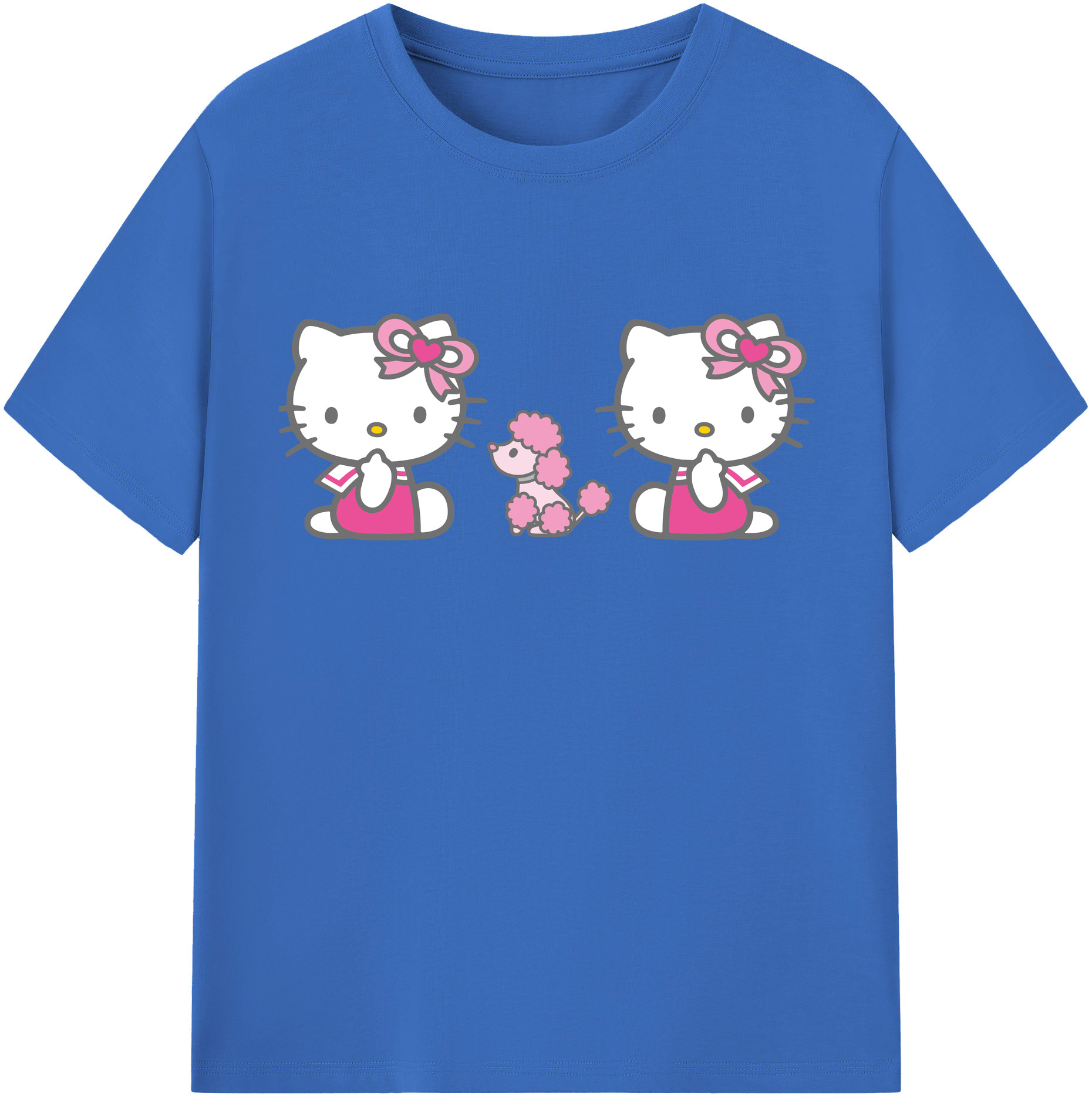 （画像用） Hello Kitty ハローキティ 綿100％半袖Tシャツ（フロントプリント）