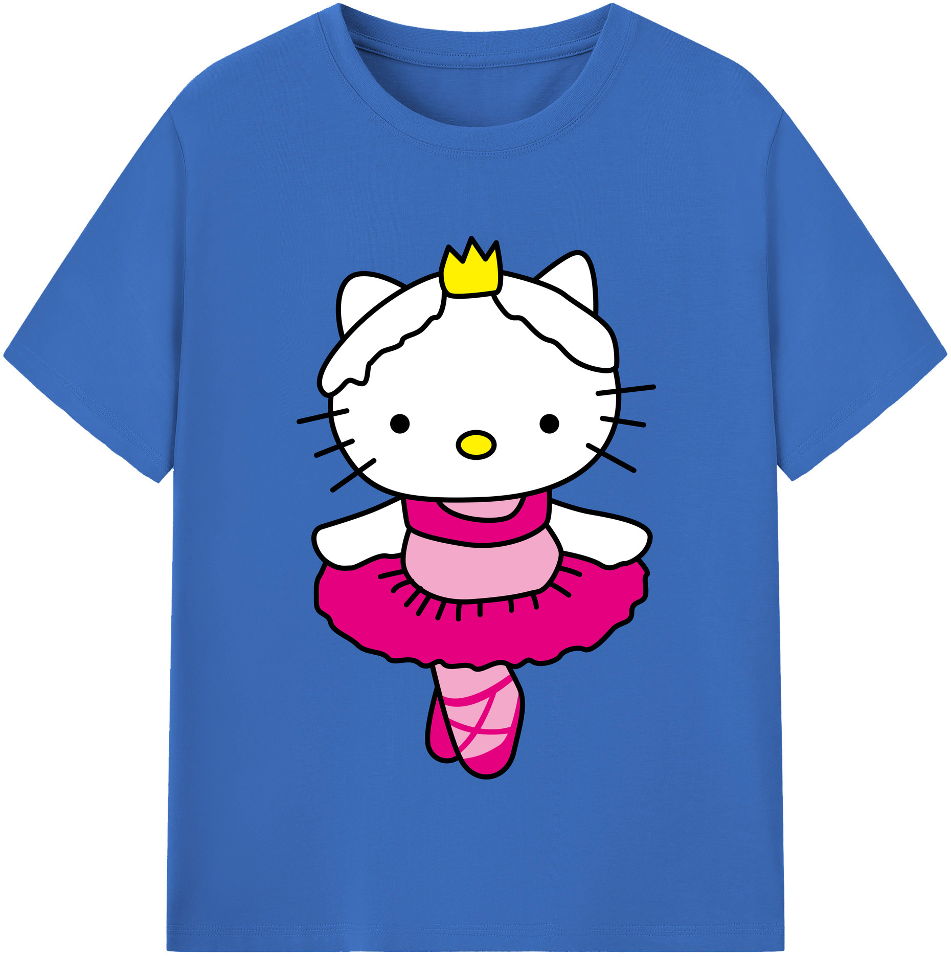 （画像用） Hello Kitty ハローキティ 綿100％半袖Tシャツ（フロントプリント）