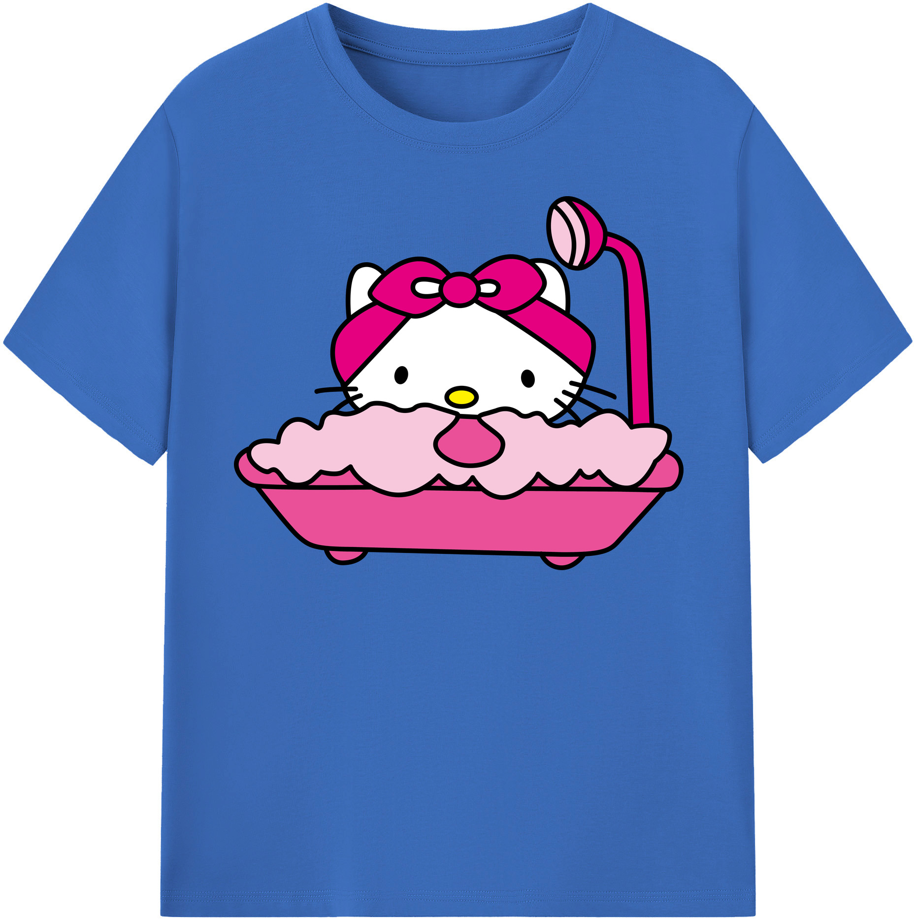 （画像用） Hello Kitty ハローキティ 綿100％半袖Tシャツ（フロントプリント）