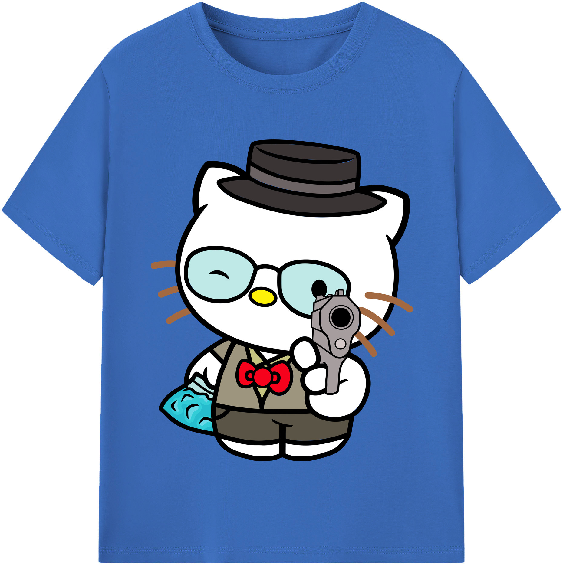 （画像用） Hello Kitty ハローキティ 綿100％半袖Tシャツ（フロントプリント）