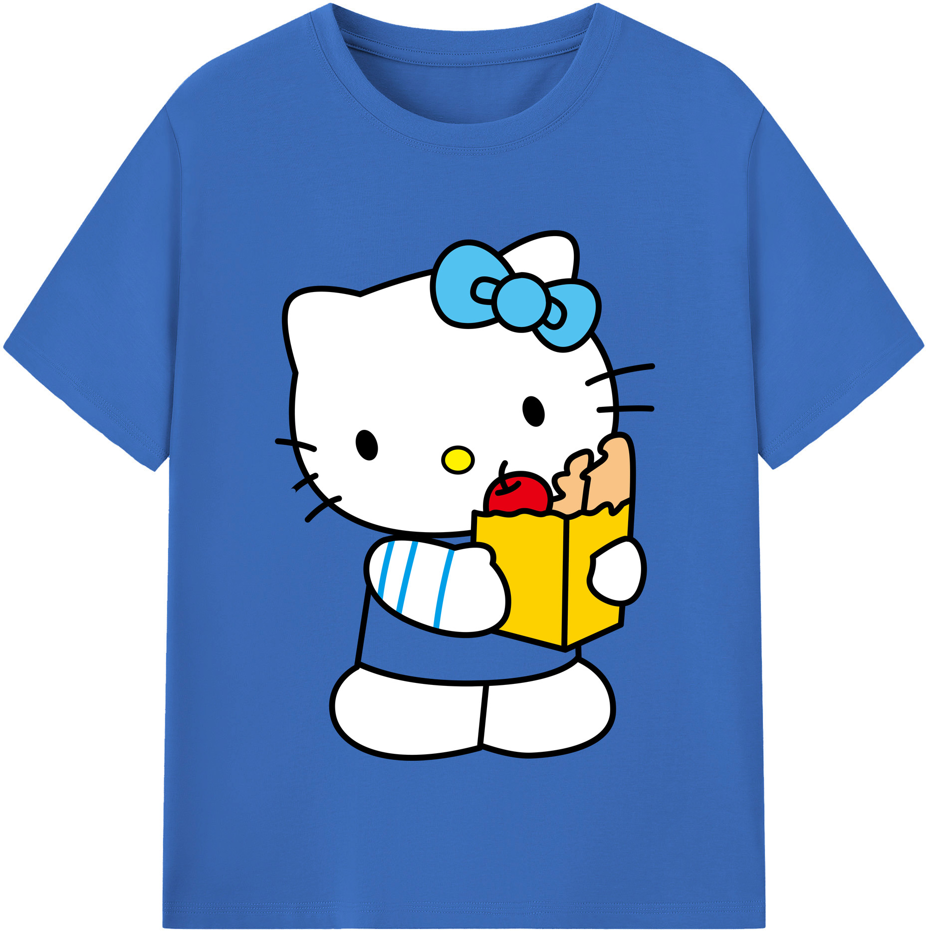 （画像用） Hello Kitty ハローキティ 綿100％半袖Tシャツ（フロントプリント）