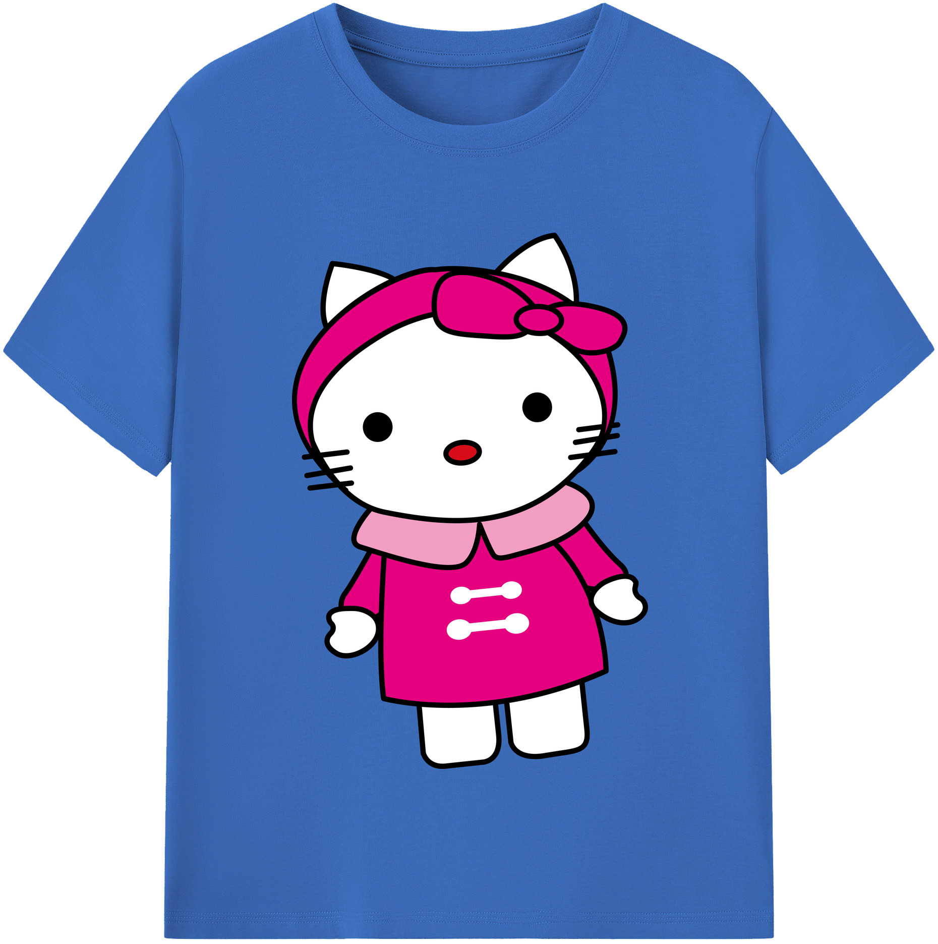（画像用） Hello Kitty ハローキティ 綿100％半袖Tシャツ（フロントプリント）
