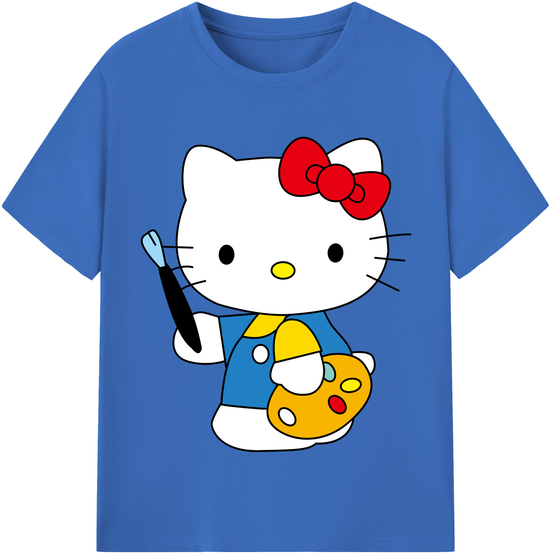 （画像用） Hello Kitty ハローキティ 綿100％半袖Tシャツ（フロントプリント）