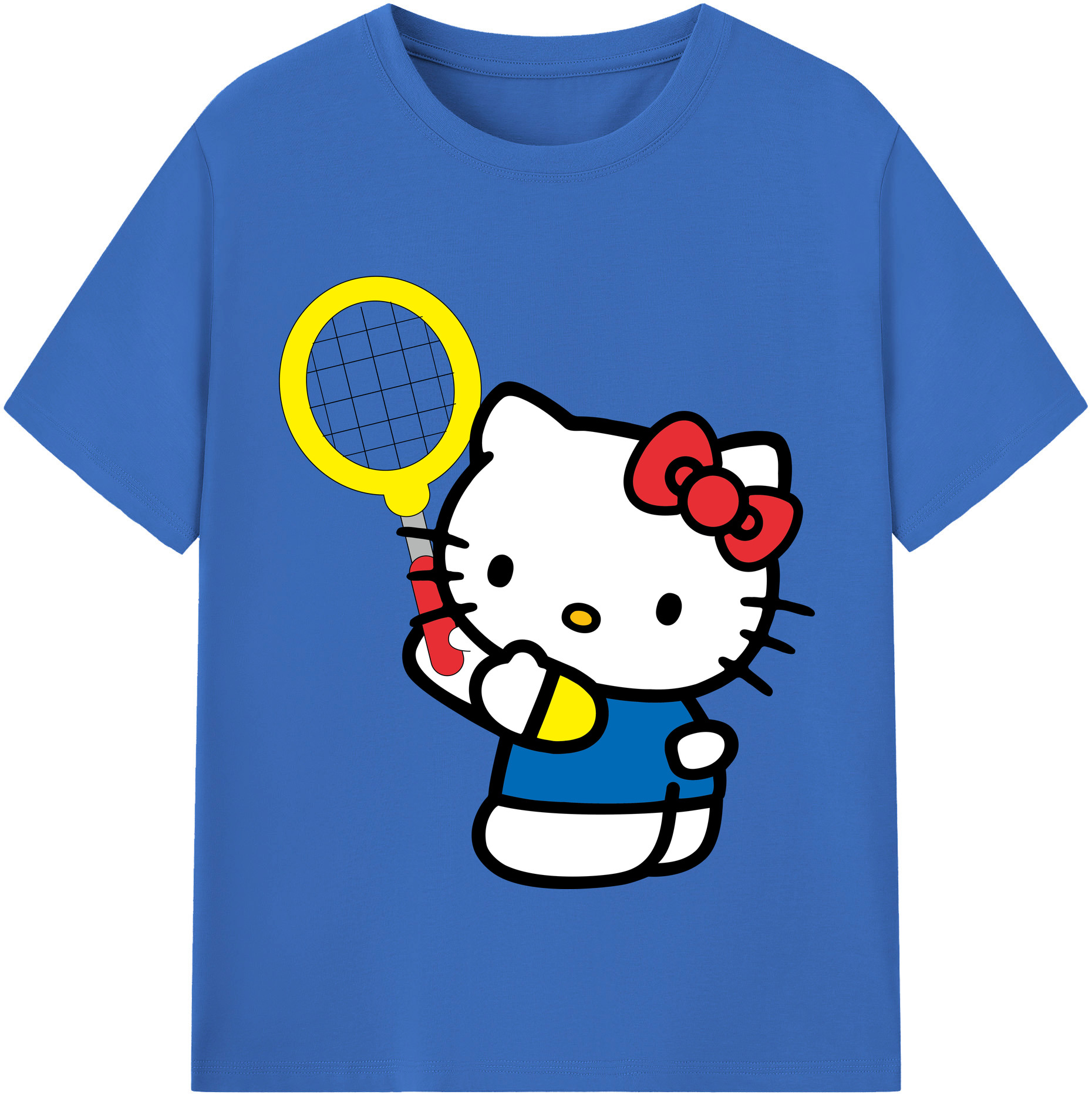 （画像用） Hello Kitty ハローキティ 綿100％半袖Tシャツ（フロントプリント）