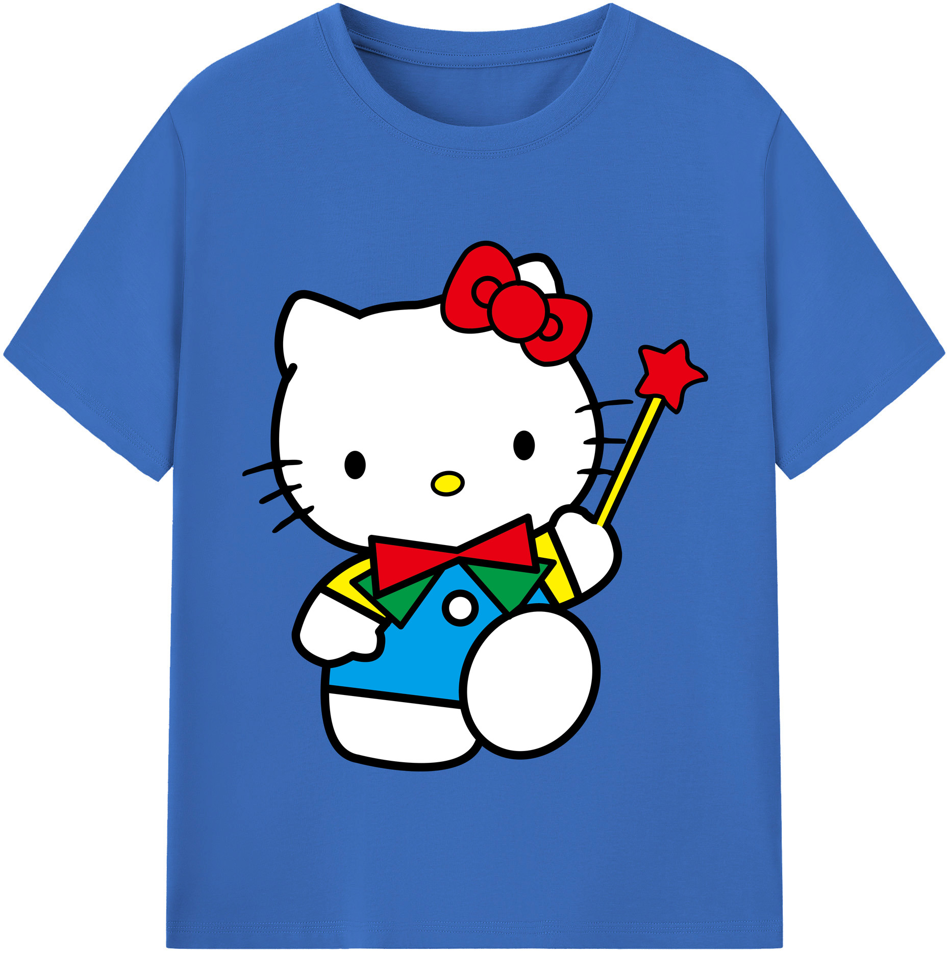 （画像用） Hello Kitty ハローキティ 綿100％半袖Tシャツ（フロントプリント）