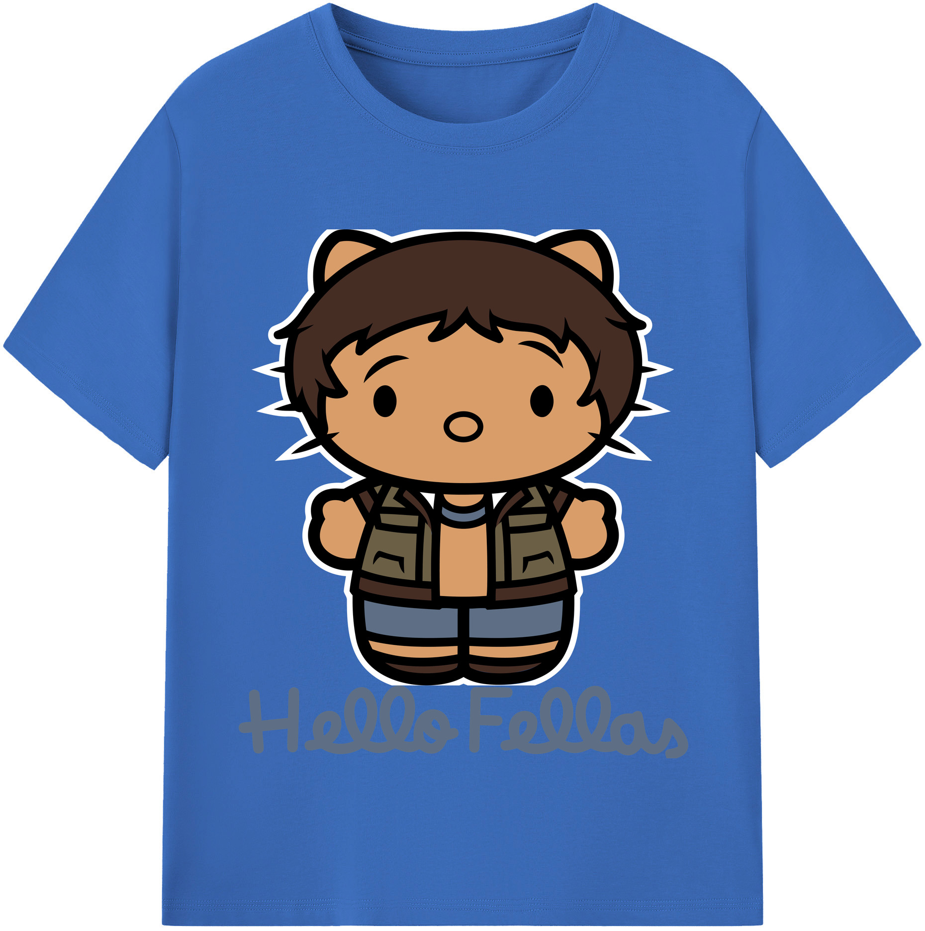 （画像用） Hello Kitty ハローキティ 綿100％半袖Tシャツ（フロントプリント）