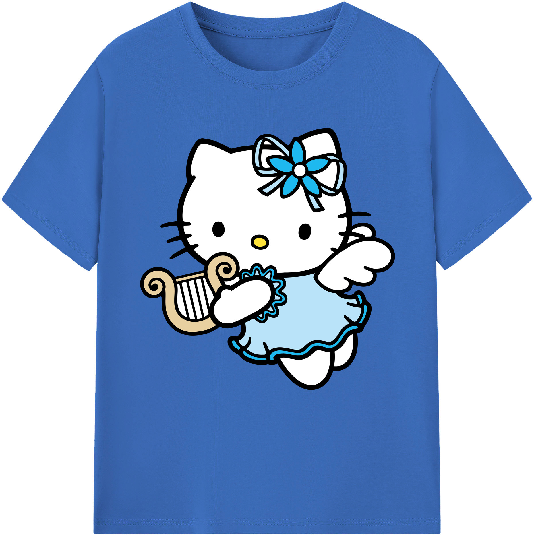 （画像用） Hello Kitty ハローキティ 綿100％半袖Tシャツ（フロントプリント）