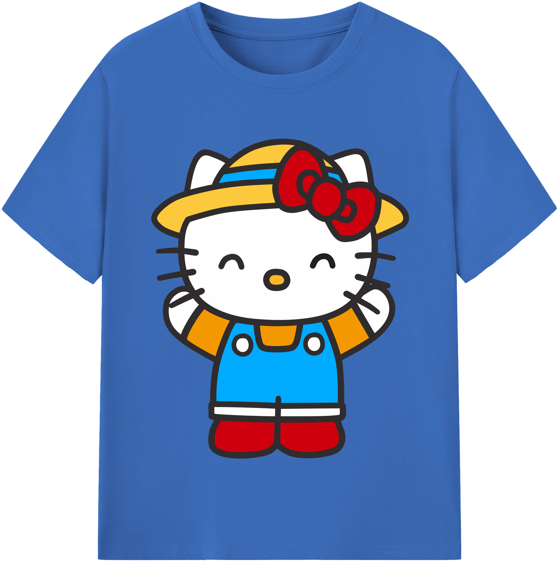 （画像用） Hello Kitty ハローキティ 綿100％半袖Tシャツ（フロントプリント）
