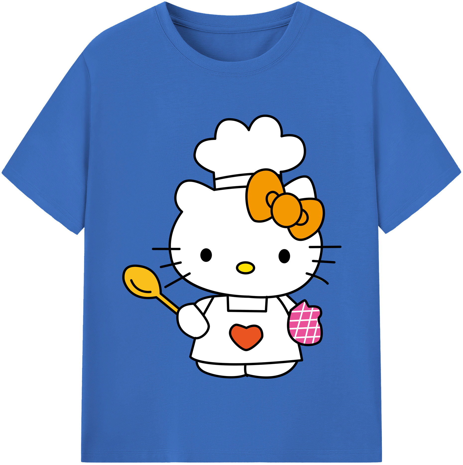 （画像用） Hello Kitty ハローキティ 綿100％半袖Tシャツ（フロントプリント）