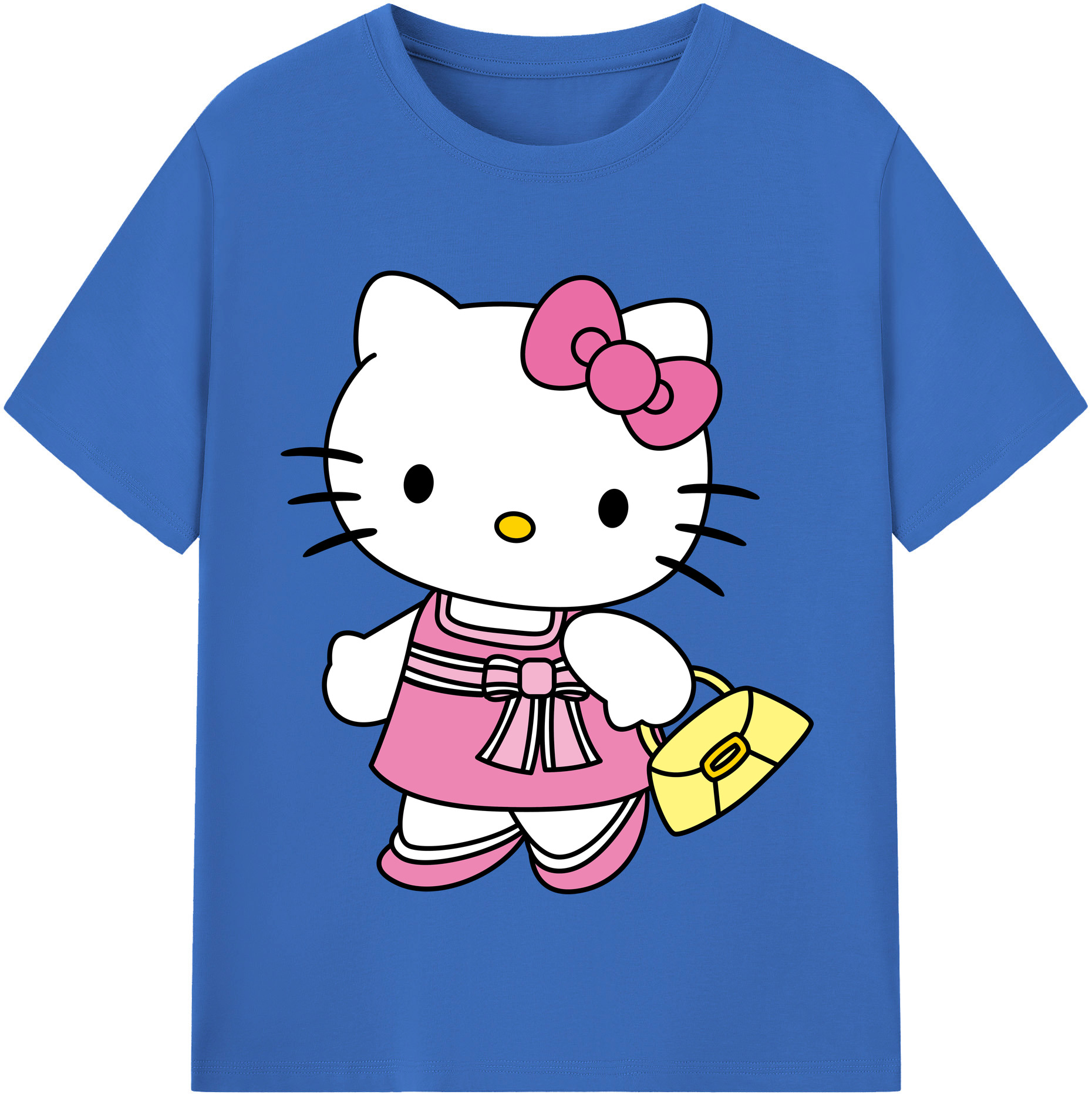 （画像用） Hello Kitty ハローキティ 綿100％半袖Tシャツ（フロントプリント）