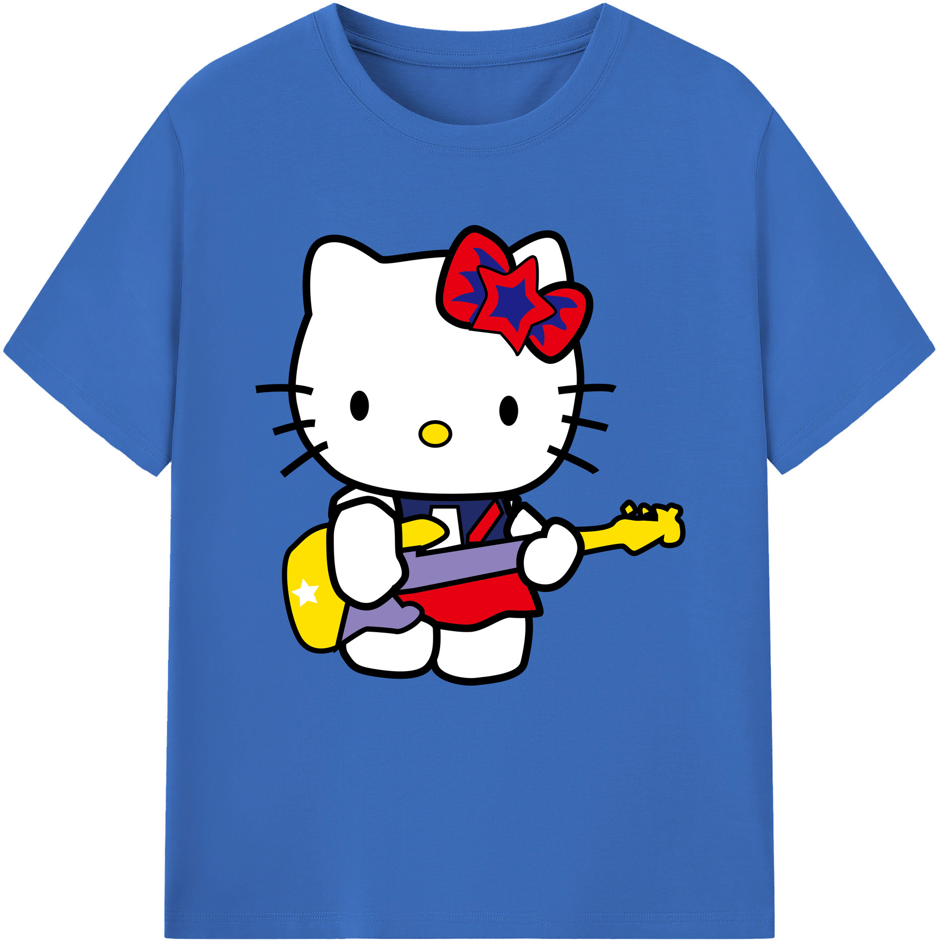 （画像用） Hello Kitty ハローキティ 綿100％半袖Tシャツ（フロントプリント）