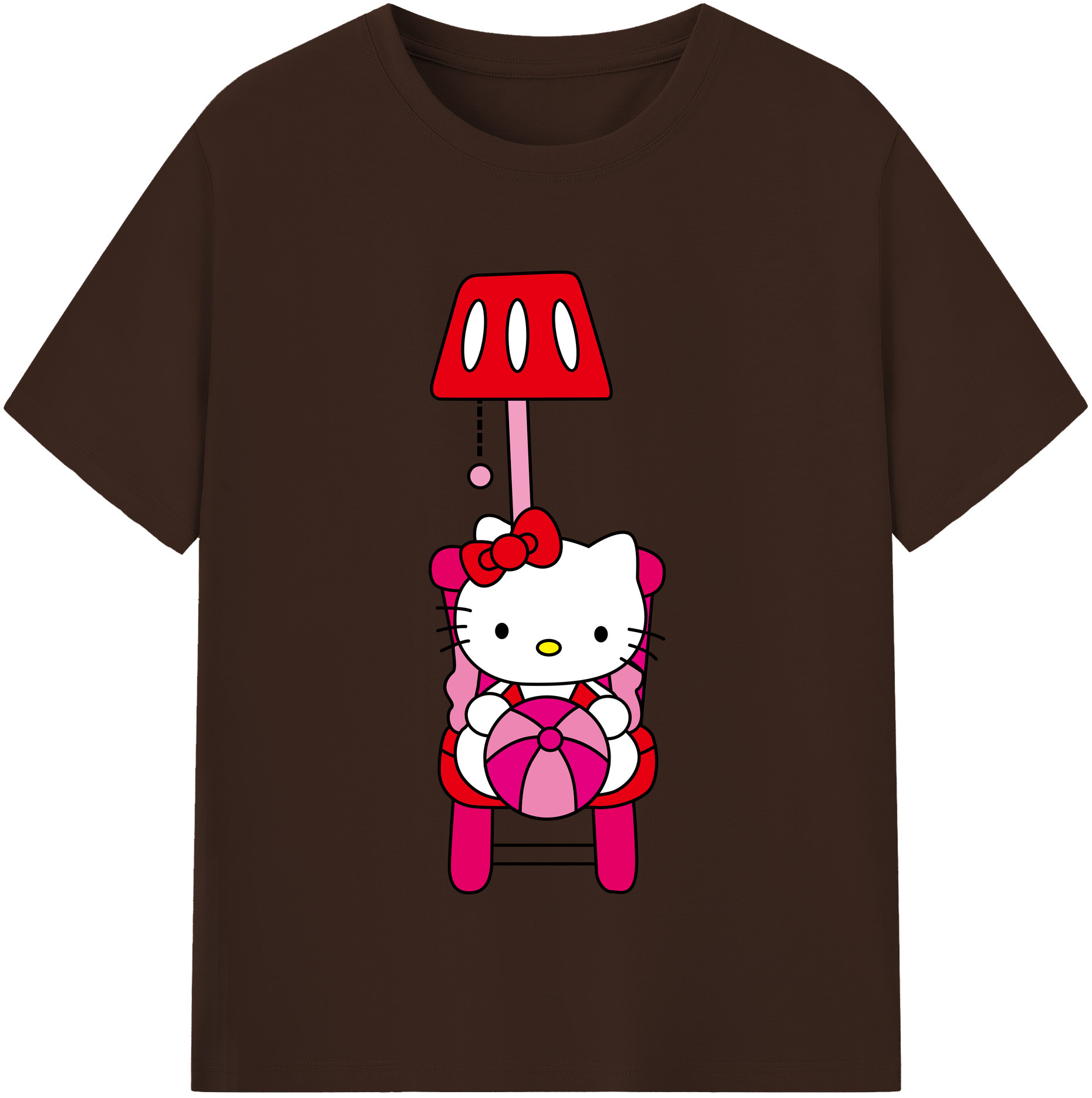 （画像用） Hello Kitty ハローキティ 綿100％半袖Tシャツ（フロントプリント）