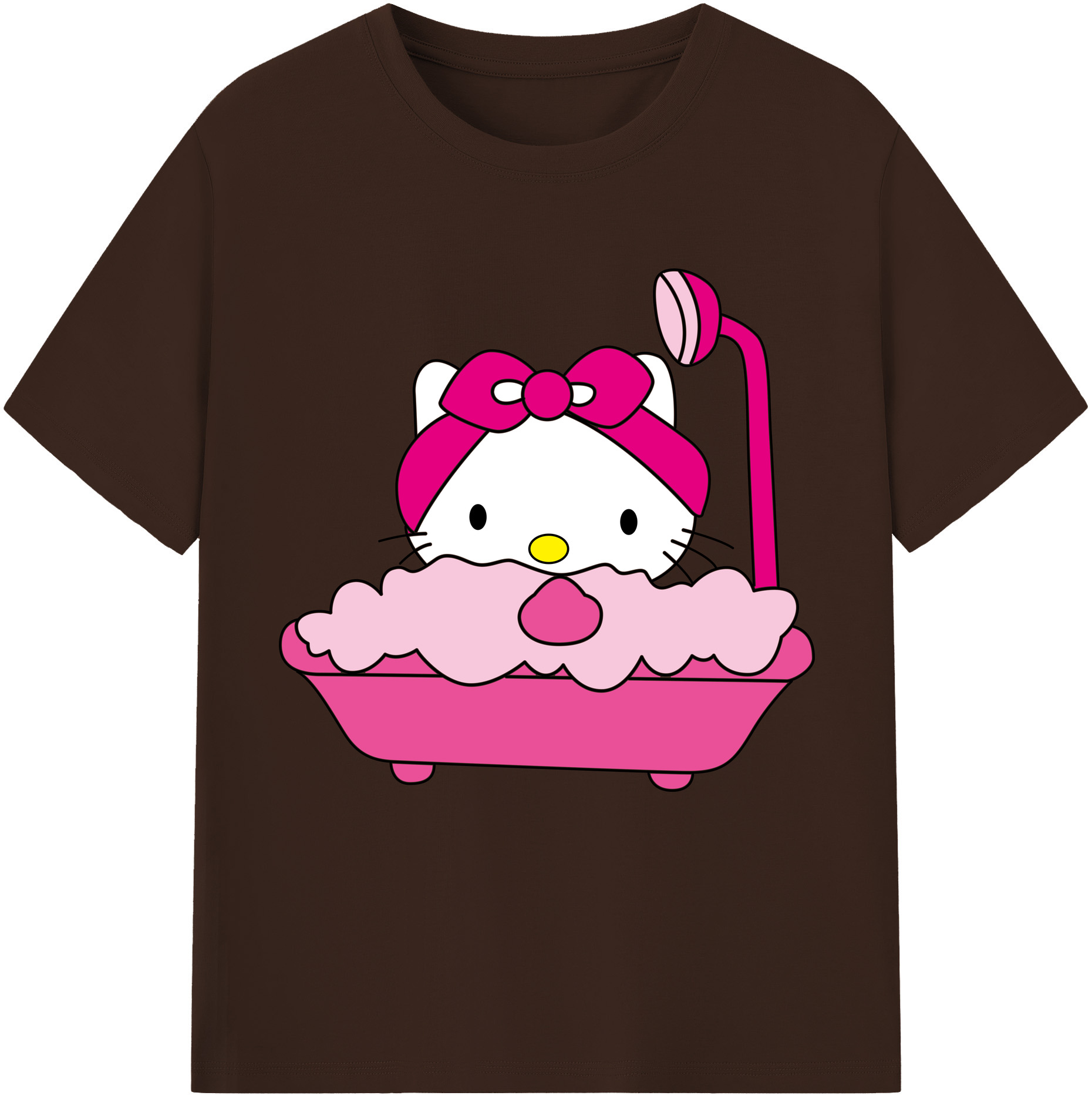 （画像用） Hello Kitty ハローキティ 綿100％半袖Tシャツ（フロントプリント）