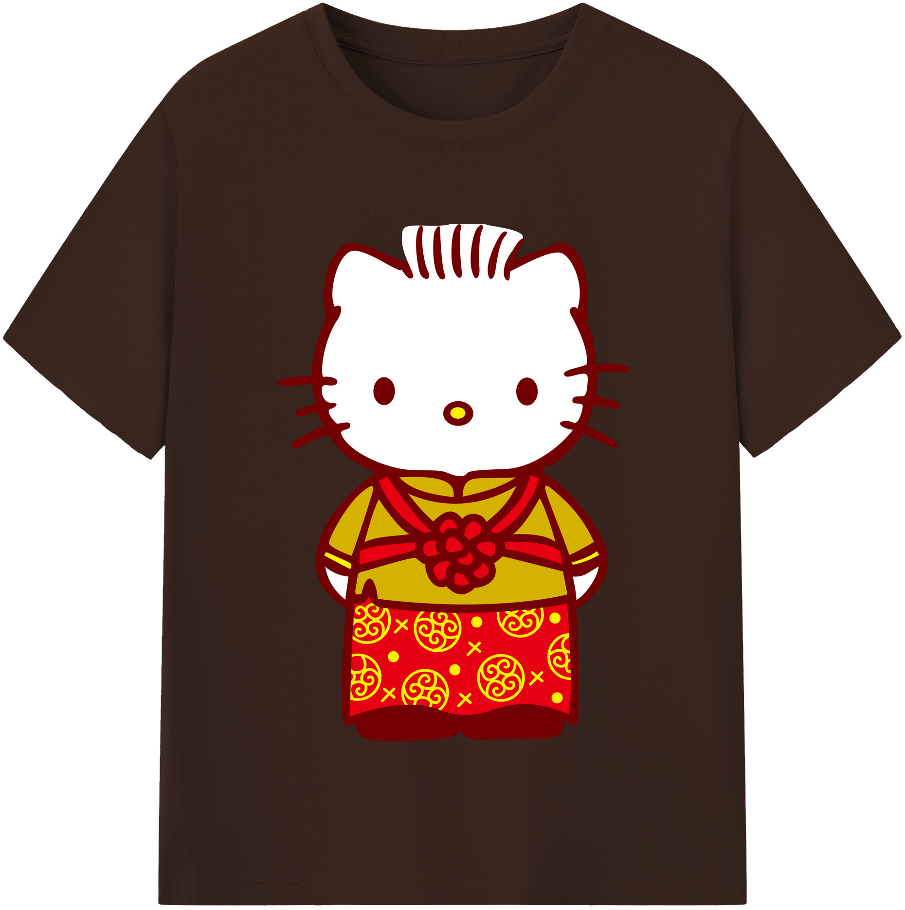 （画像用） Hello Kitty ハローキティ 綿100％半袖Tシャツ（フロントプリント）