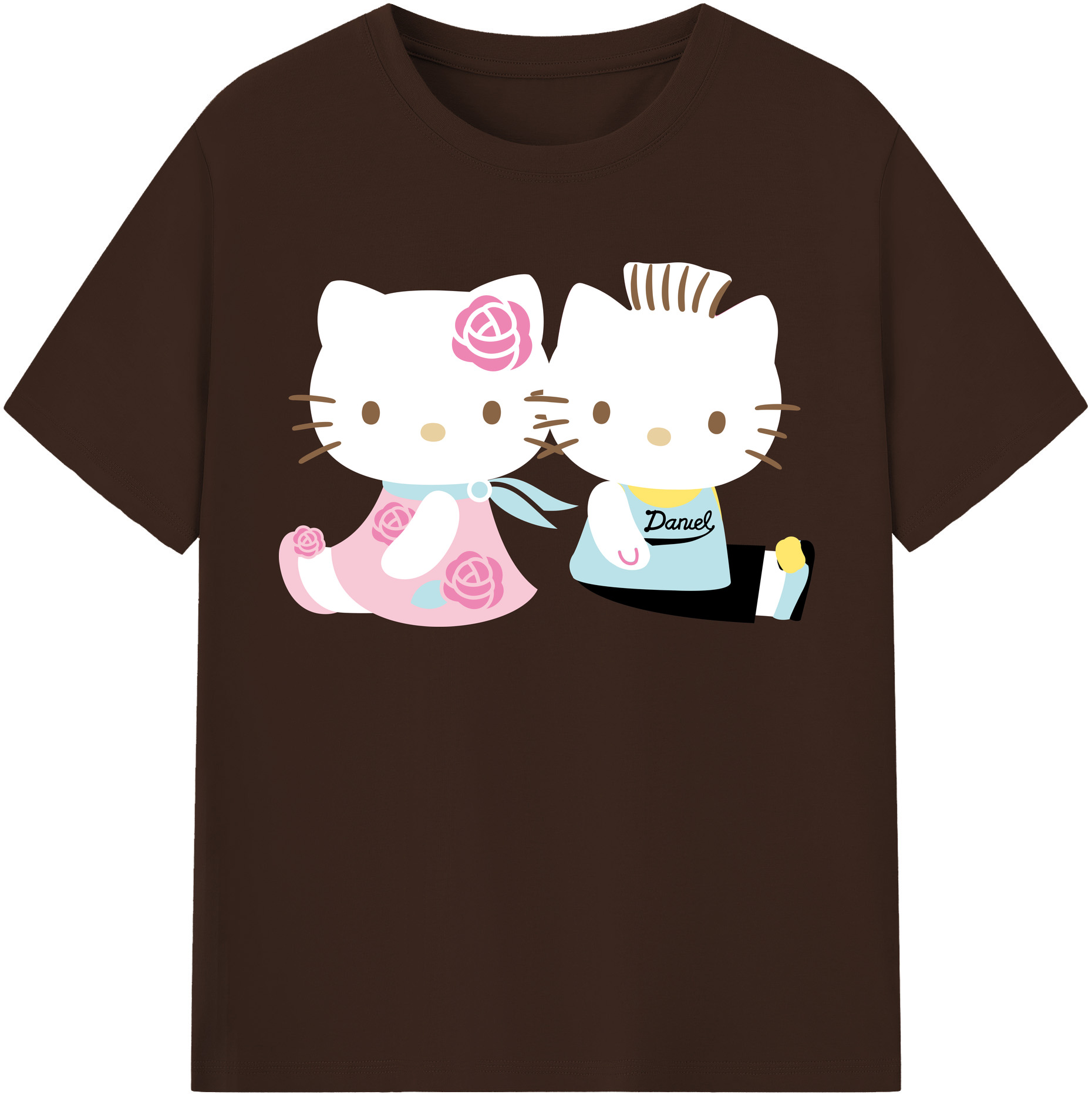（画像用） Hello Kitty ハローキティ 綿100％半袖Tシャツ（フロントプリント）